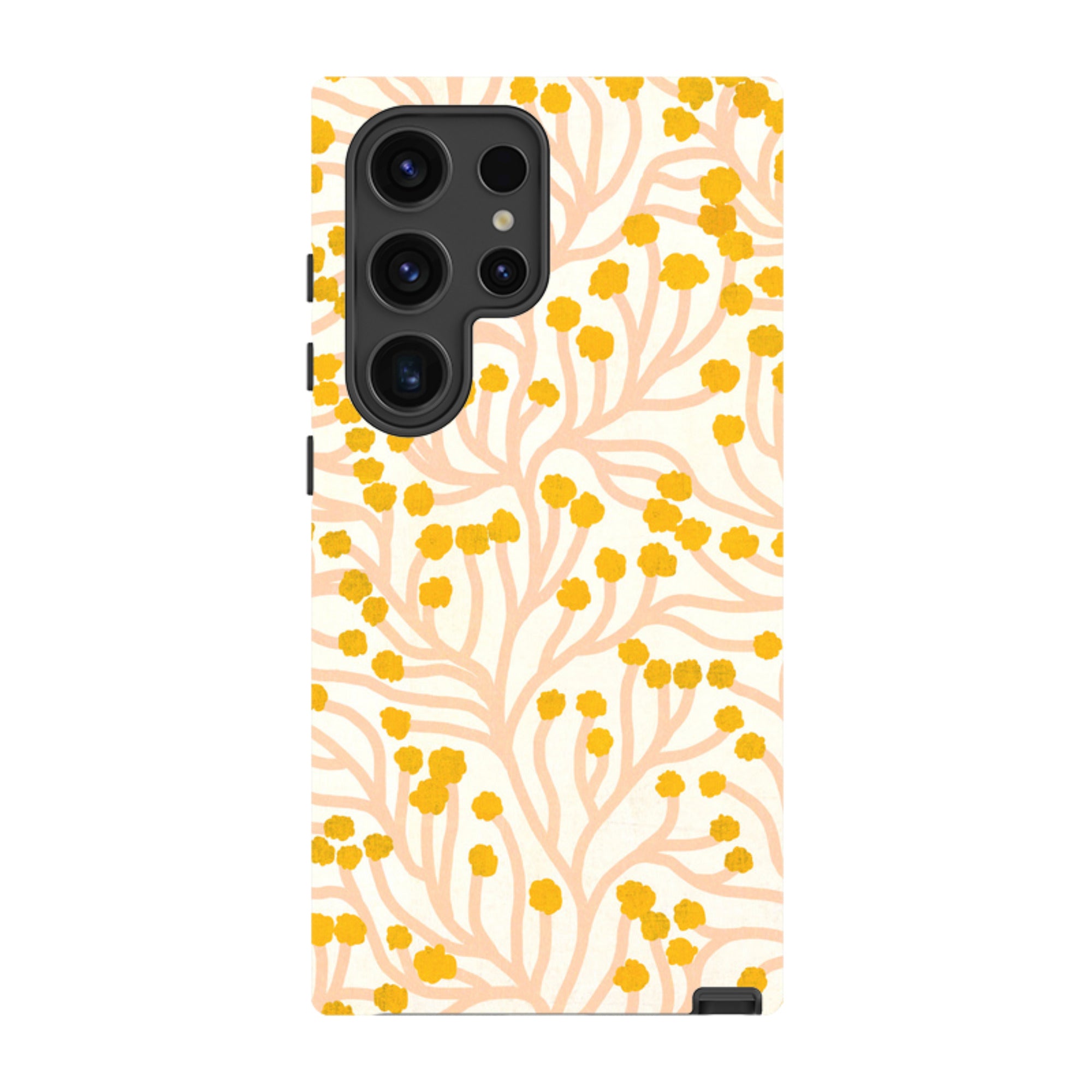 Samsung Tough Case - Vine Pink and Ochre By Katherine Quinn