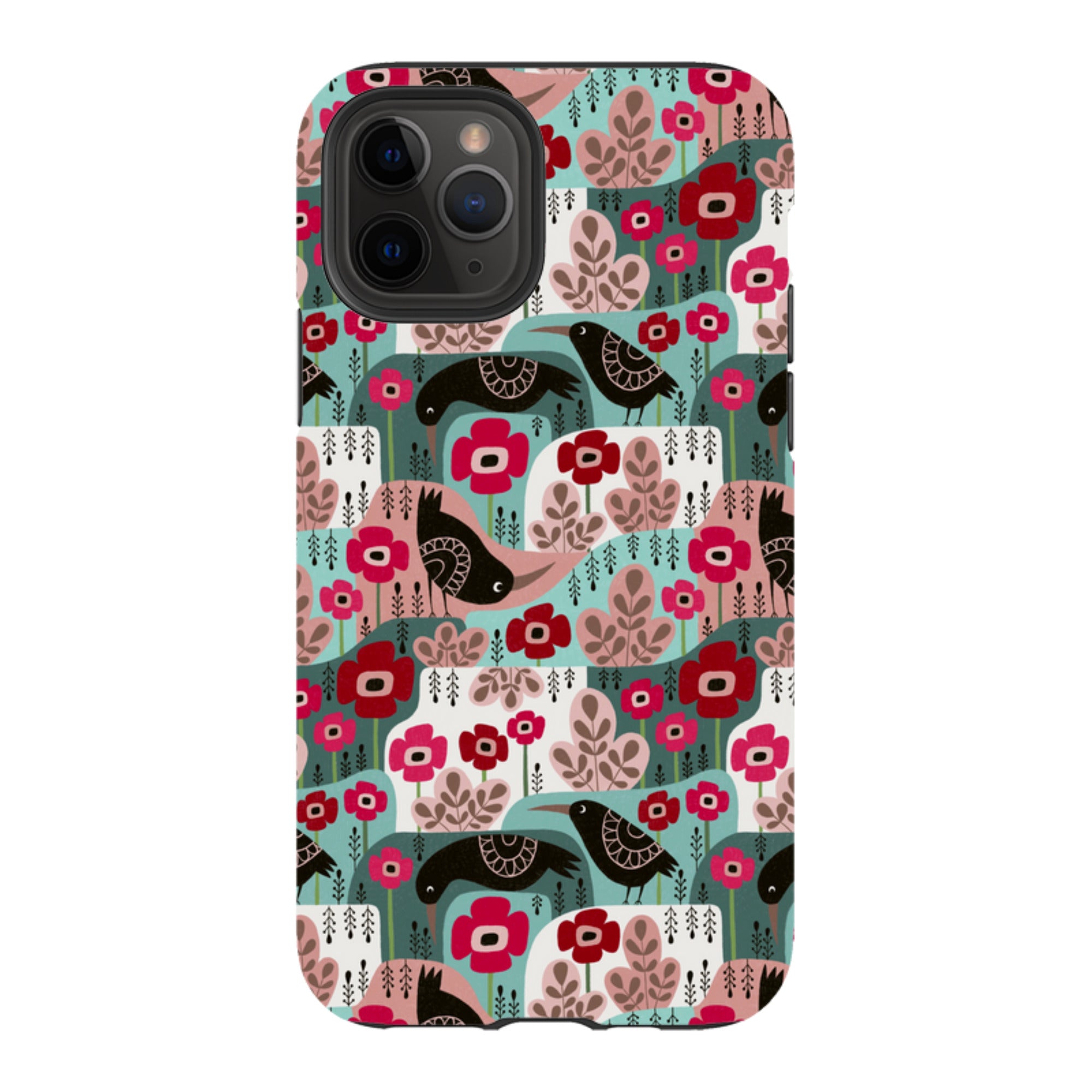 iPhone Tough Case - Poppies And Crow By Suzy Taylor