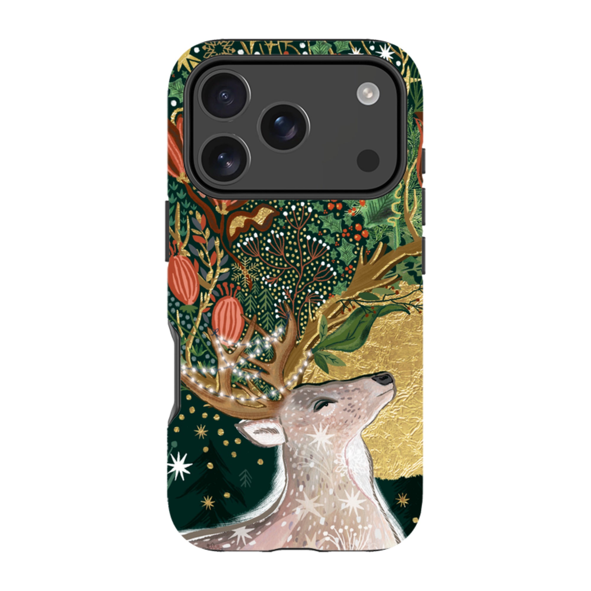 iPhone MagSafe Tough Case - Winter Deer I By Emma Frances Grant