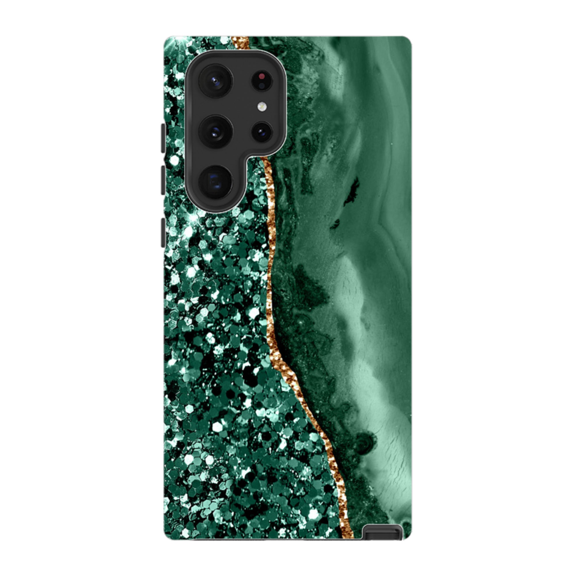Samsung Tough Case - Green Shade (case does not glitter)