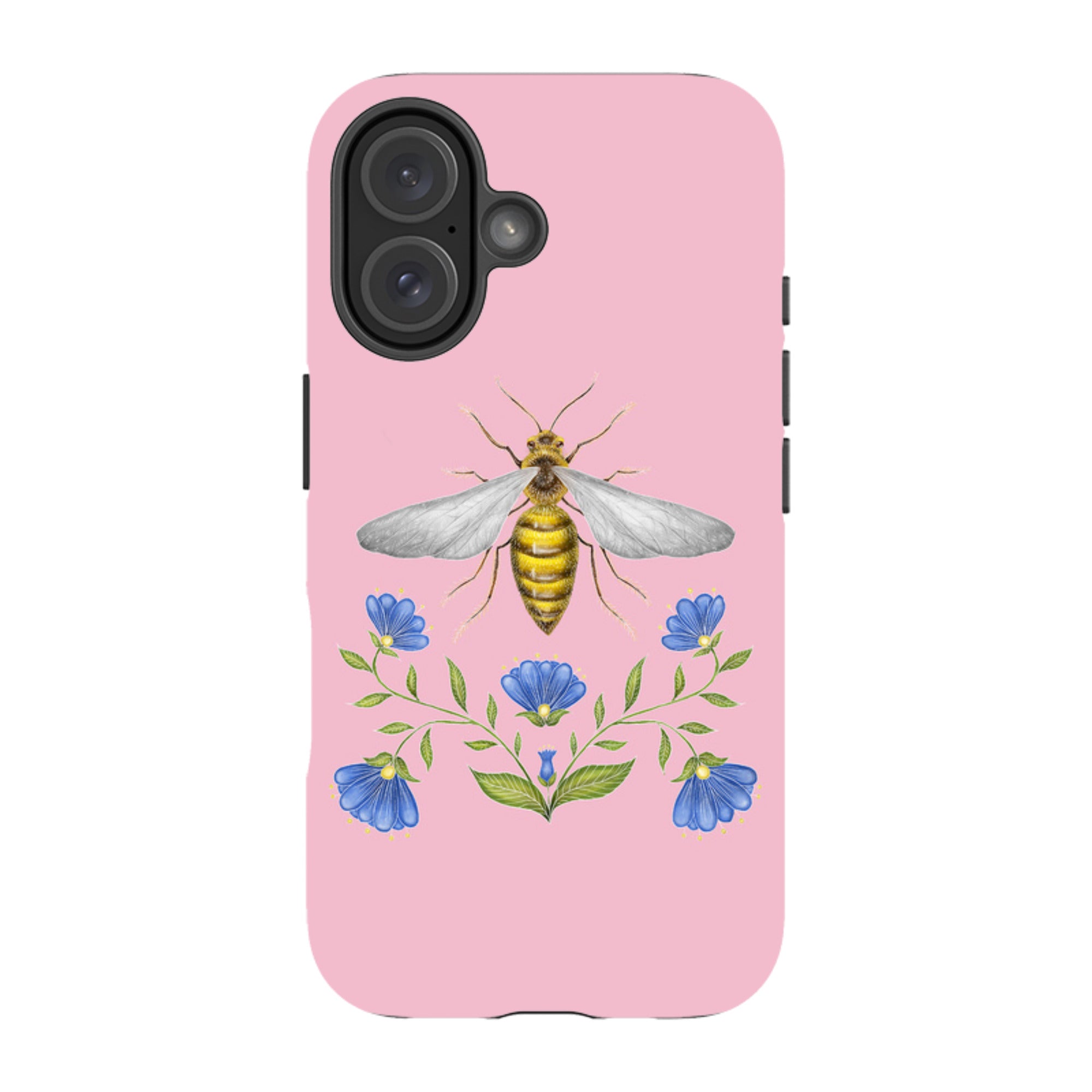 iPhone Tough Case - Wings Of Freedom Pink By Catherine Rowe