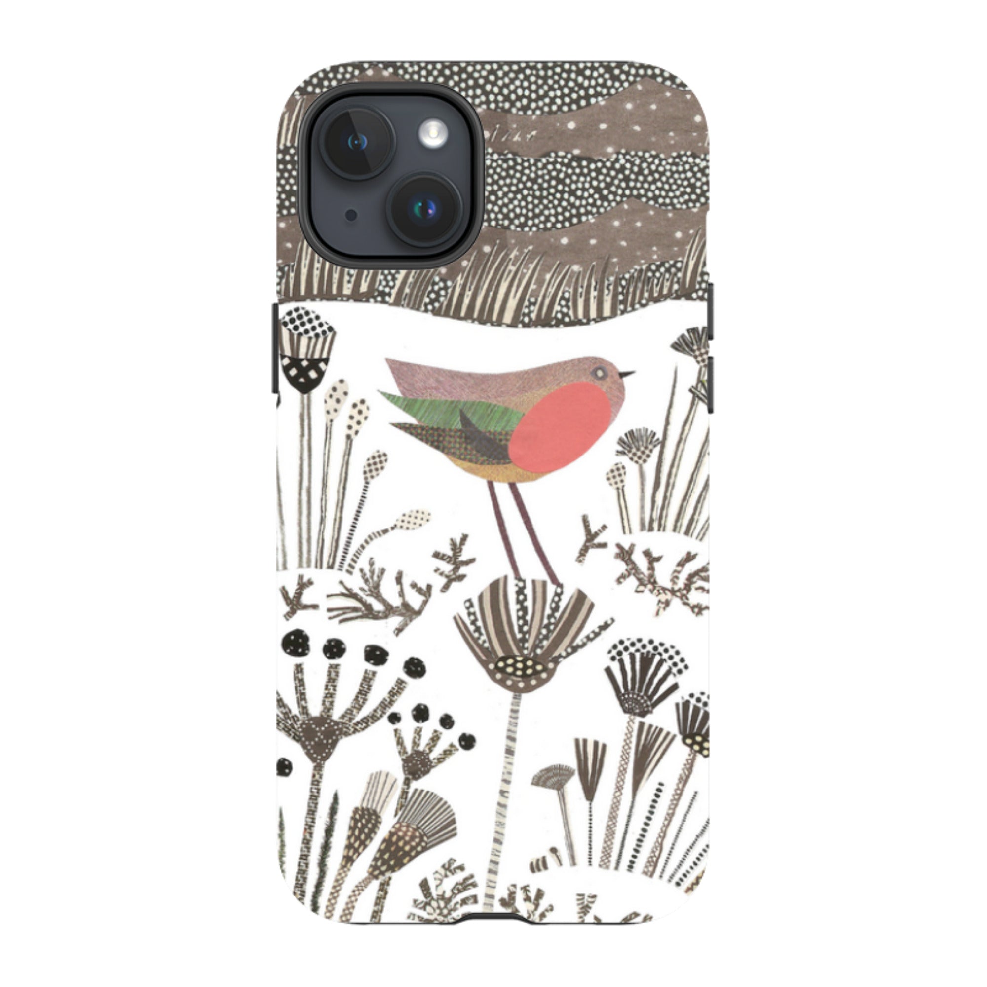 iPhone Tough Case - Robin in Snow By Jane Robbins