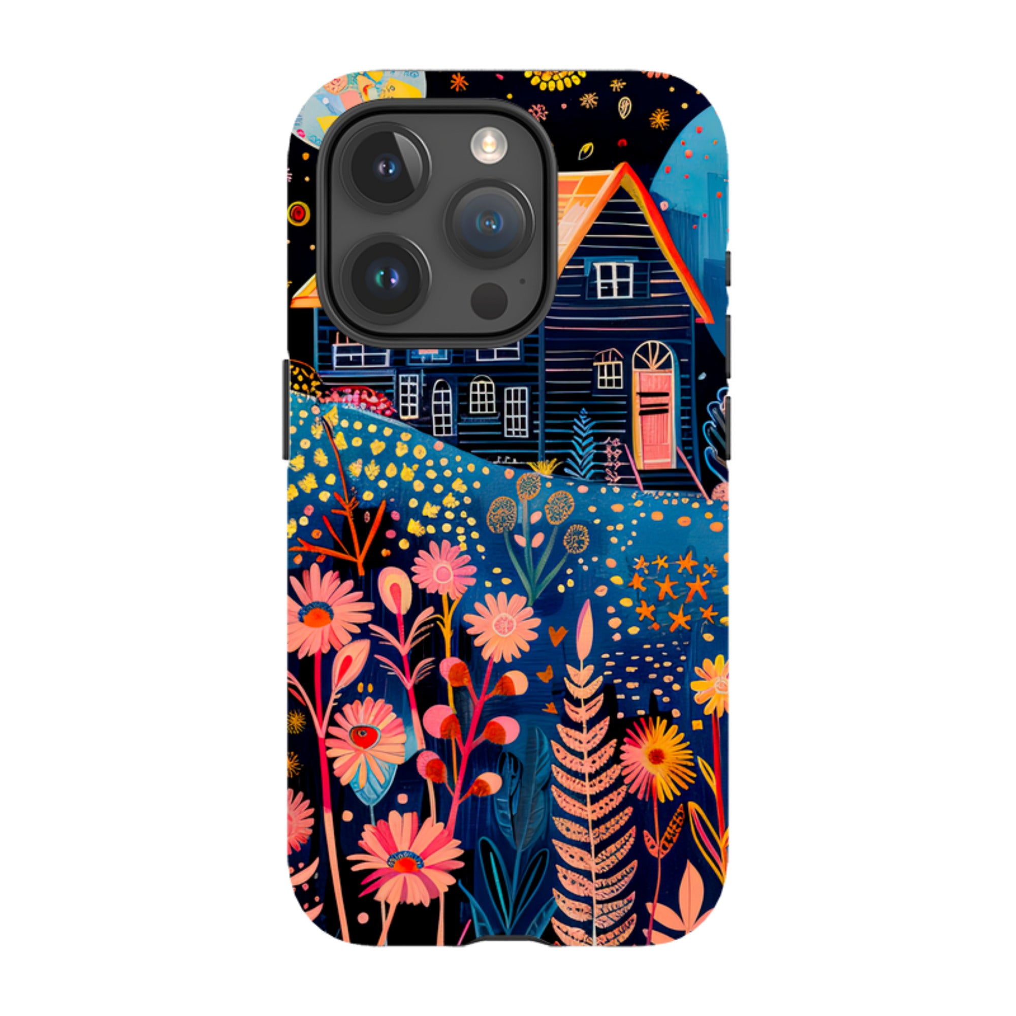 iPhone MagSafe Tough Case - Folk Art House V