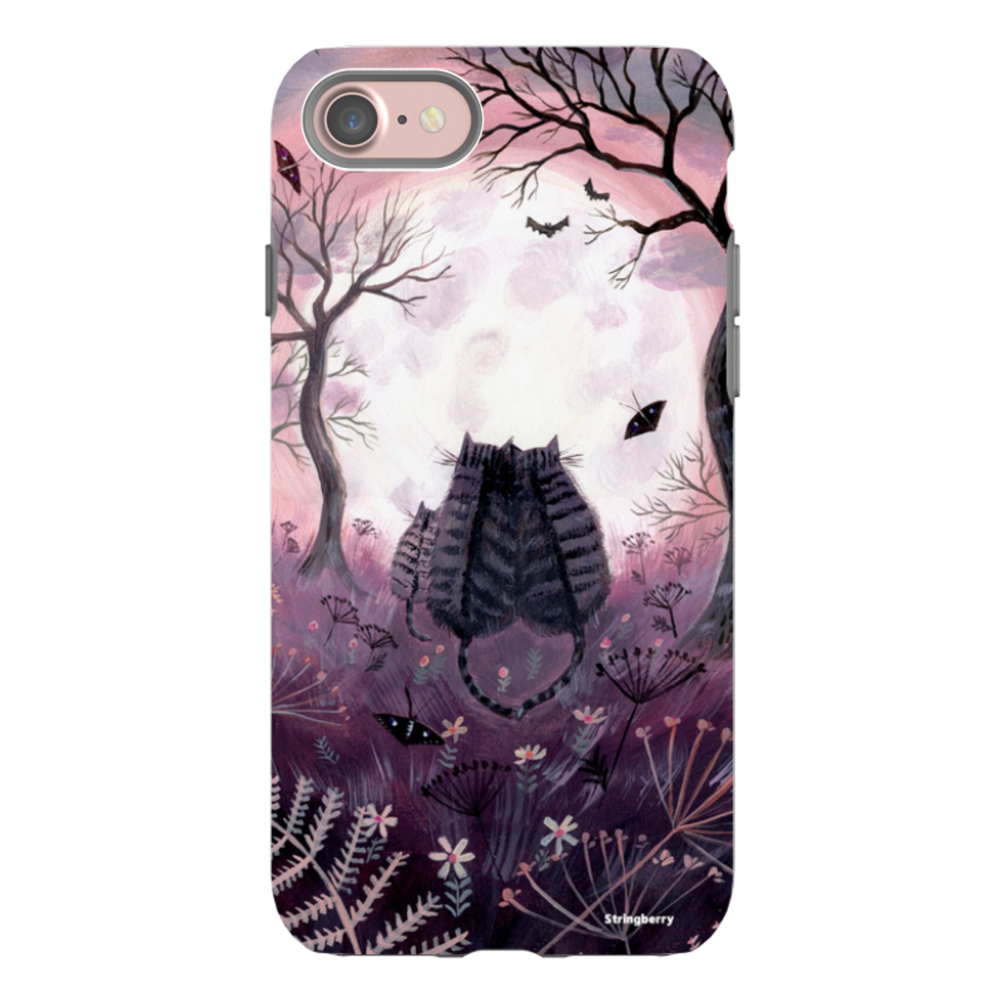 iPhone Tough Case - Spooky Cats By Mary Stubberfield