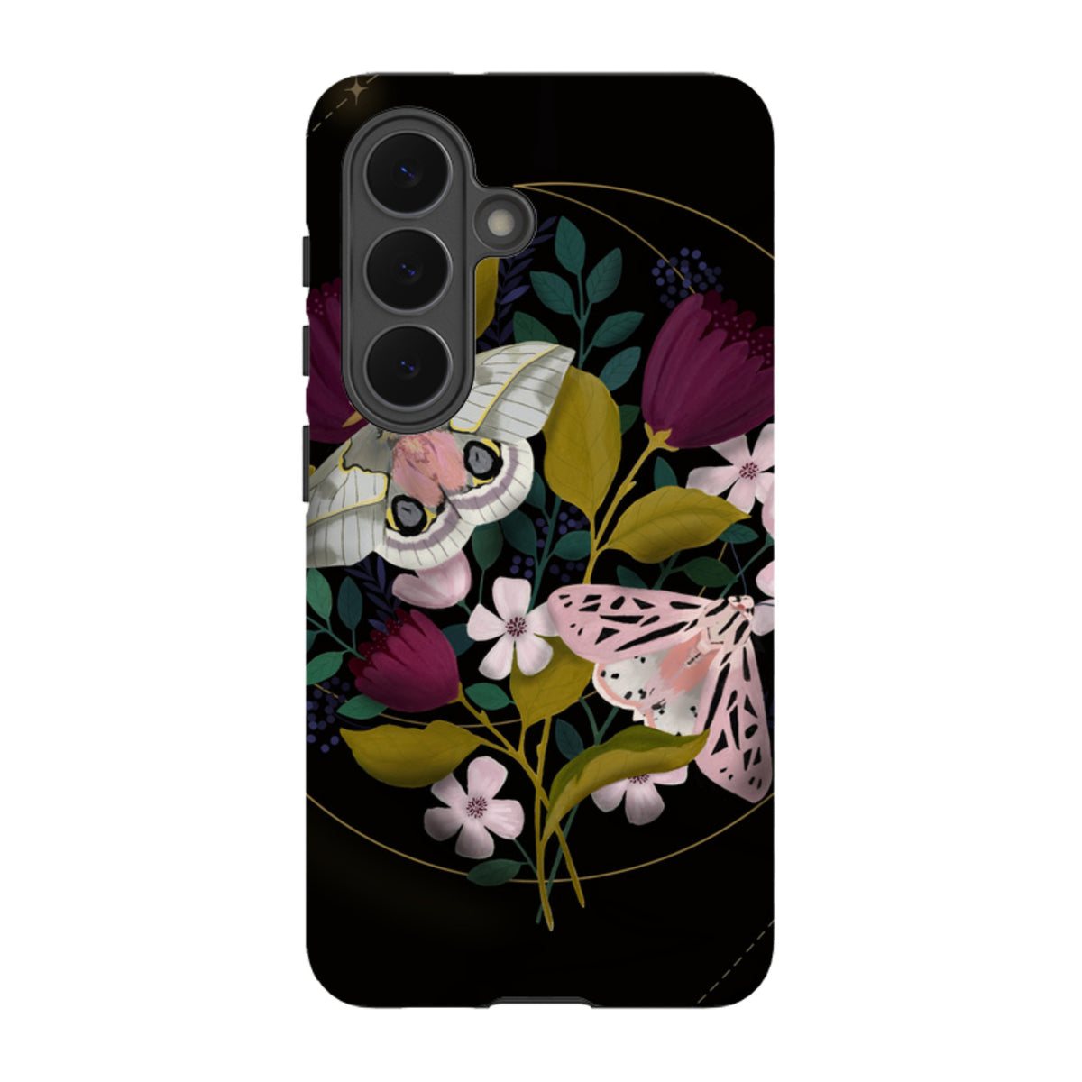 Samsung Tough Case - Moon Moths By Bex Parkin