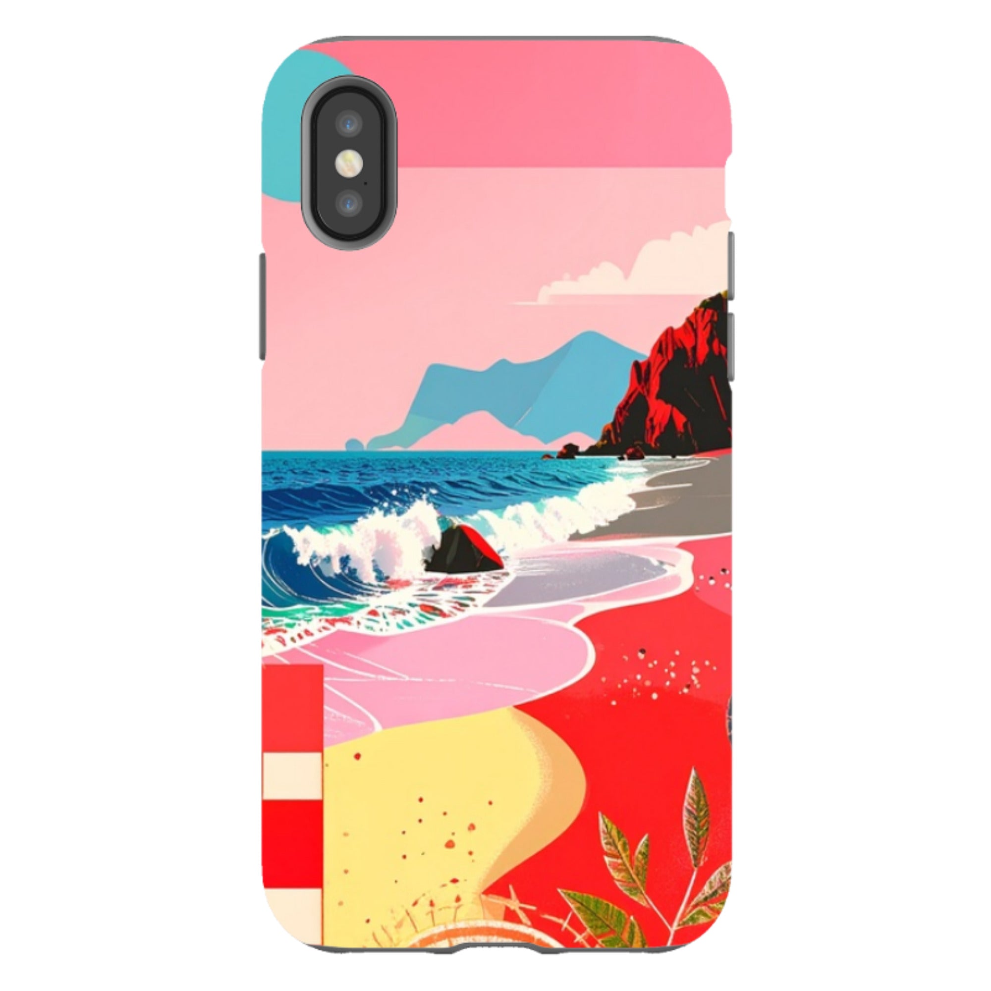 iPhone Tough Case - Red Beach
