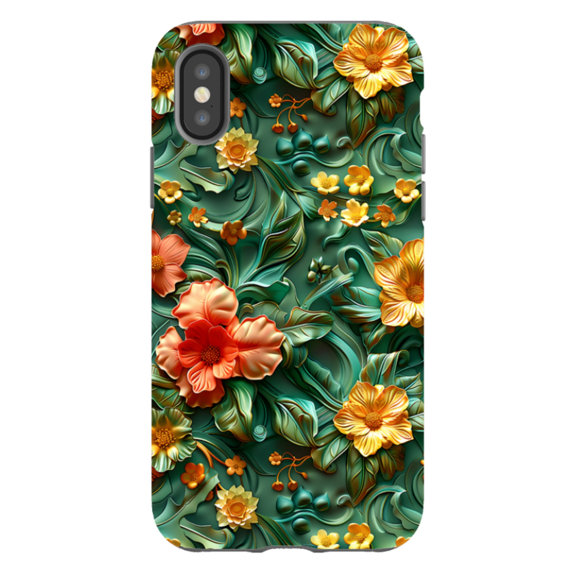 iPhone Tough Case -Jade Floral