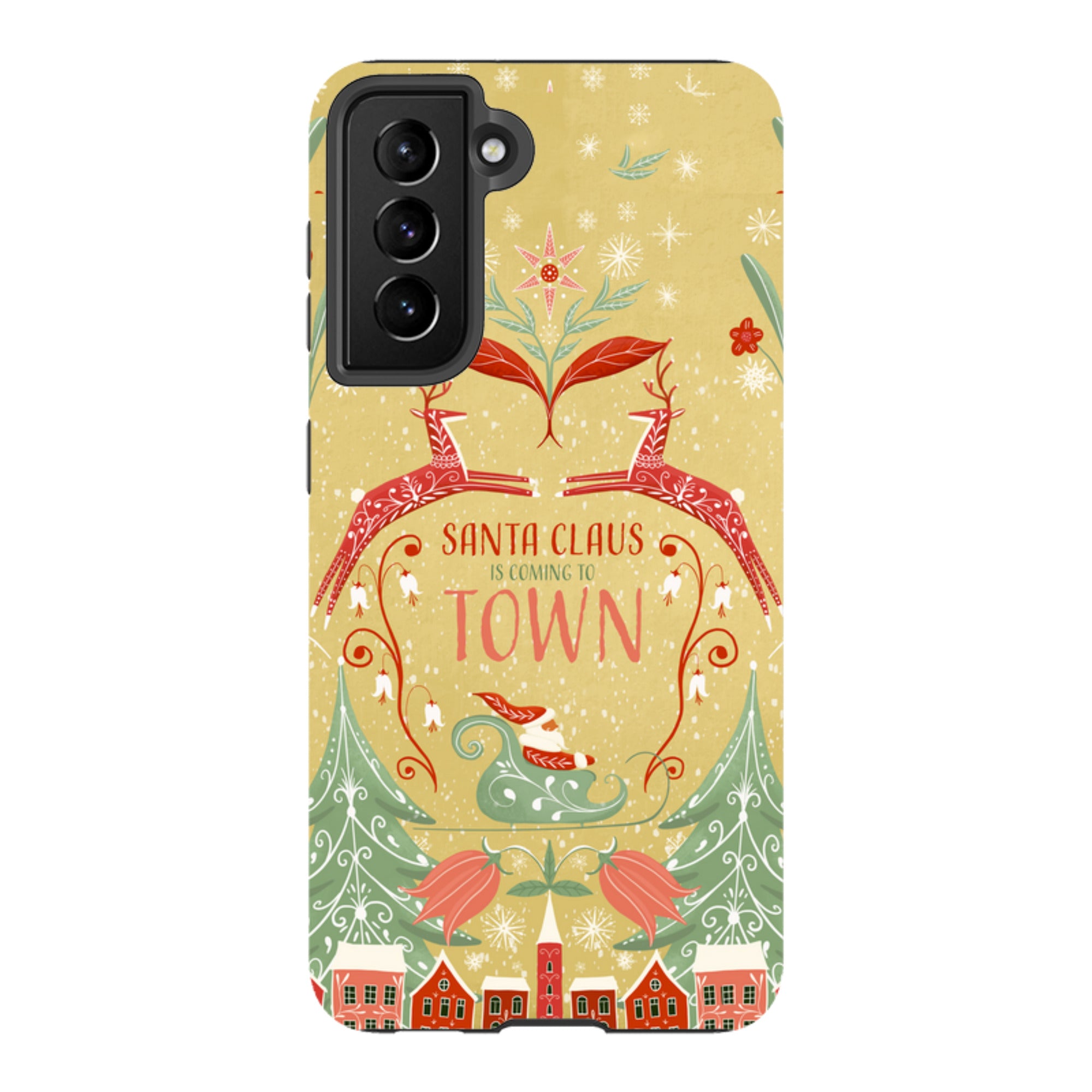 Samsung Tough Case - Santa Claus Is Coming To Town By Maja Lindberg