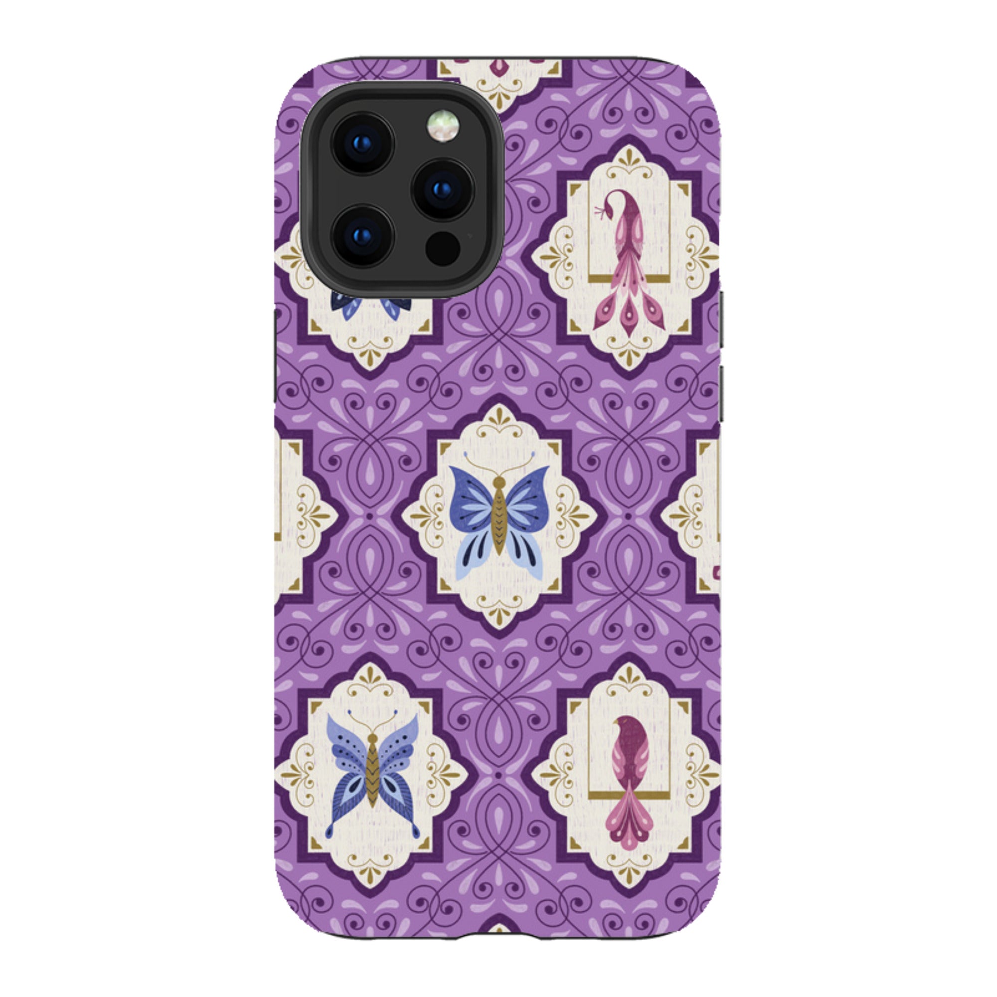 iPhone Tough Case - Wingframes Med Purple By Jenny Zemanek