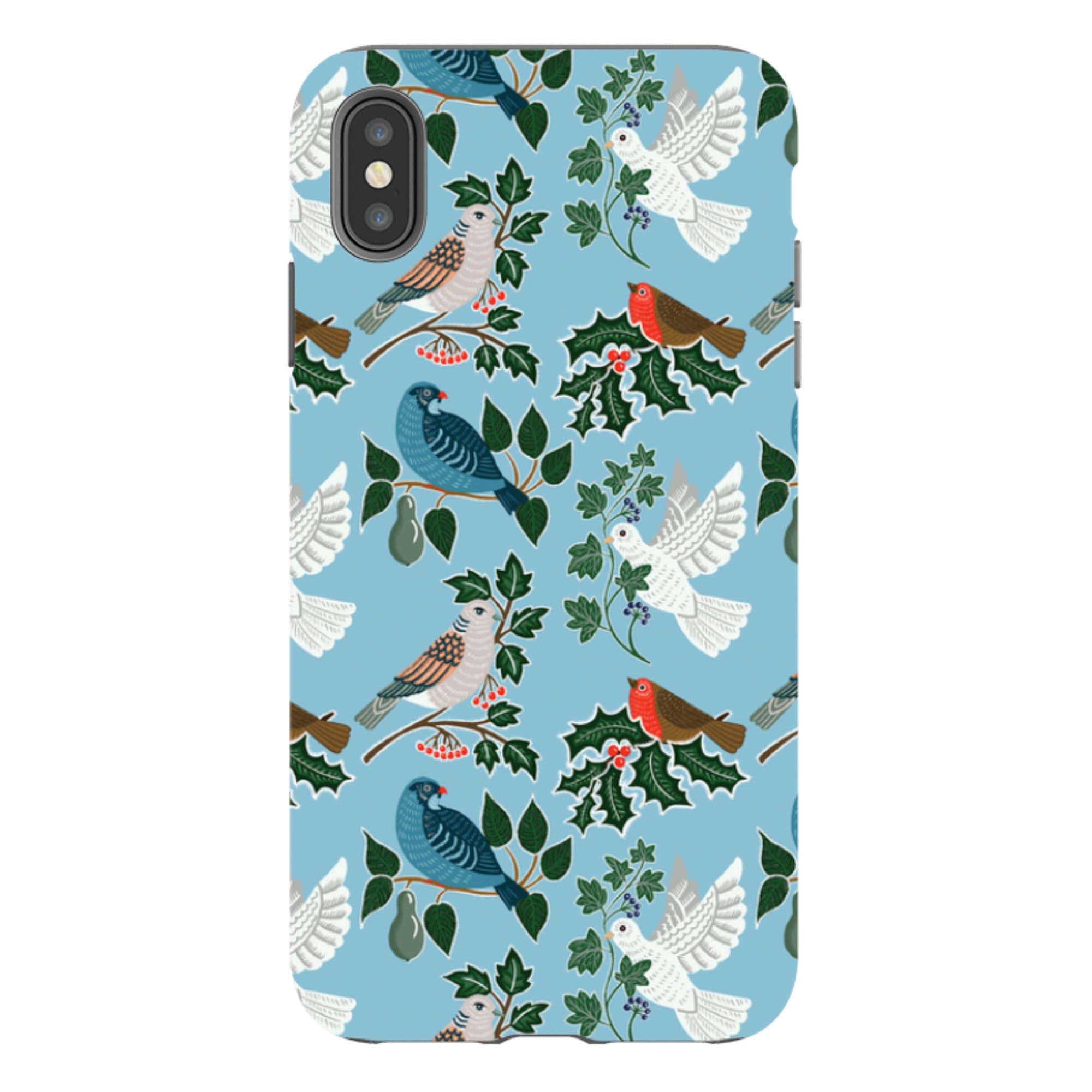 iPhone Tough Case - Winter Birds-2 By kate Heiss
