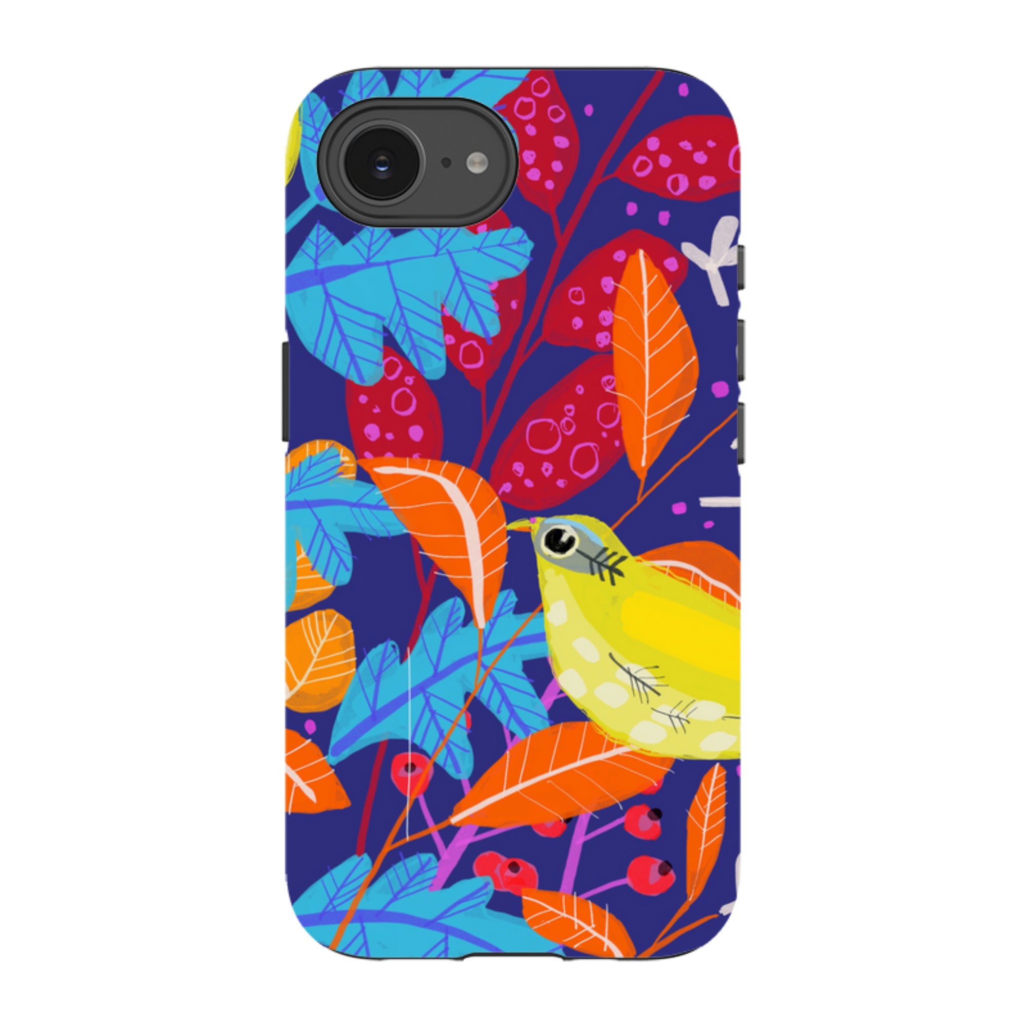 iPhone Tough Case - Yellow Bird By Claire West