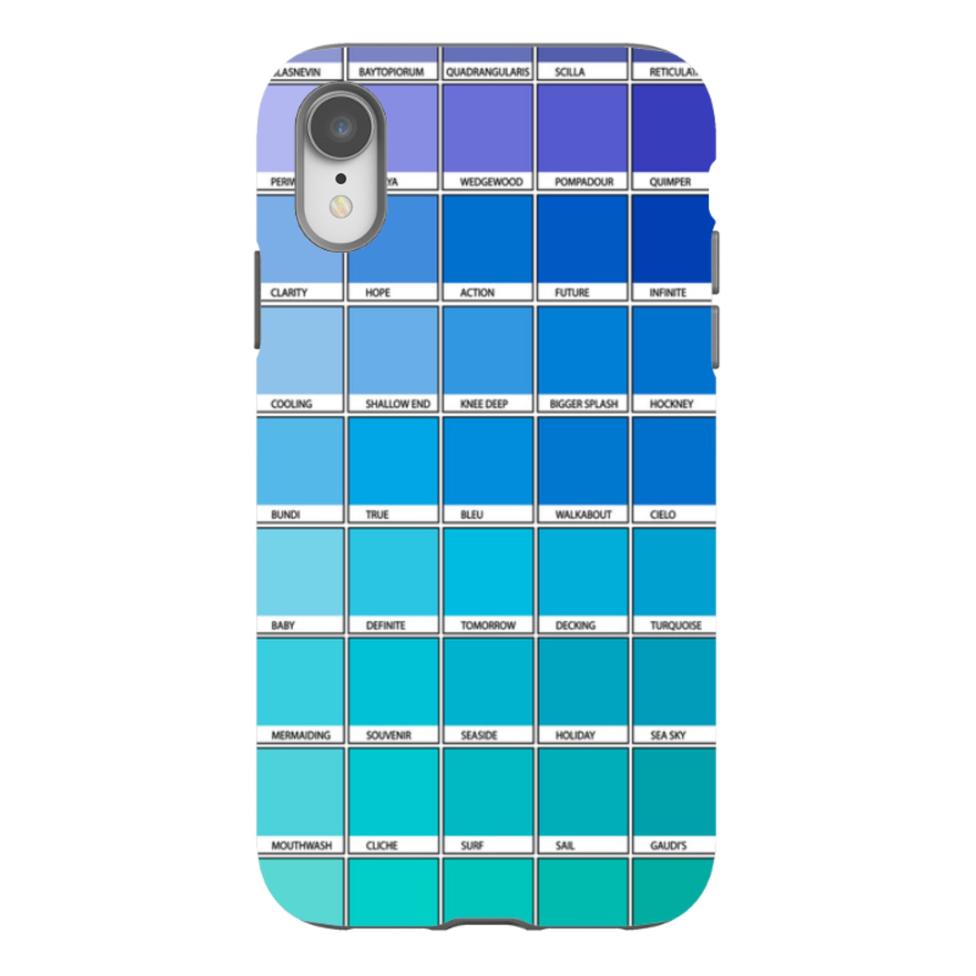 iPhone Tough Case - Blue Chromology By Kitty Joseph