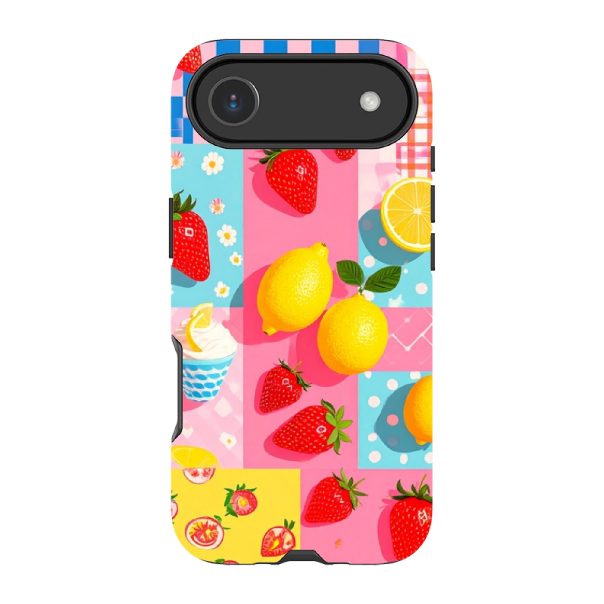 iPhone Tough Case - Lemon Strawberry Ice Cream