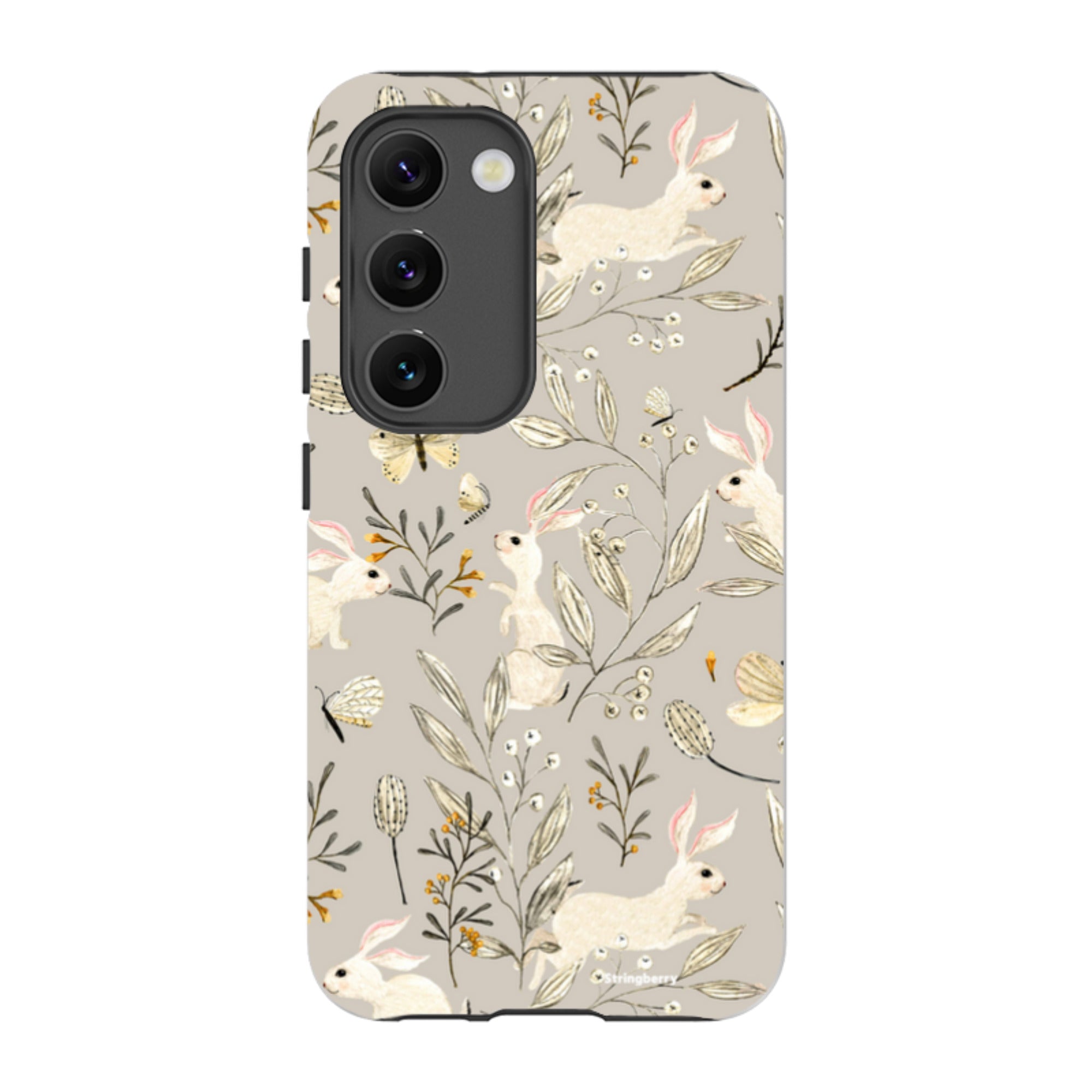 Samsung Tough Case - Bunnies Grey By Katherine Quinn