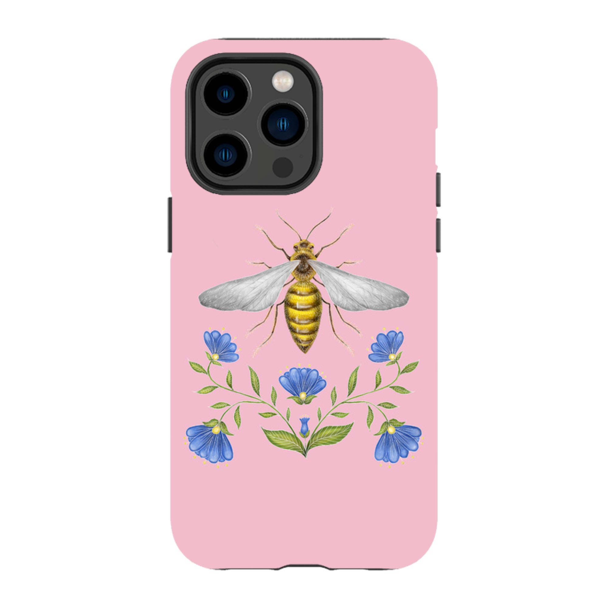 iPhone MagSafe Tough Case - Wings Of Freedom Pink By Catherine Rowe