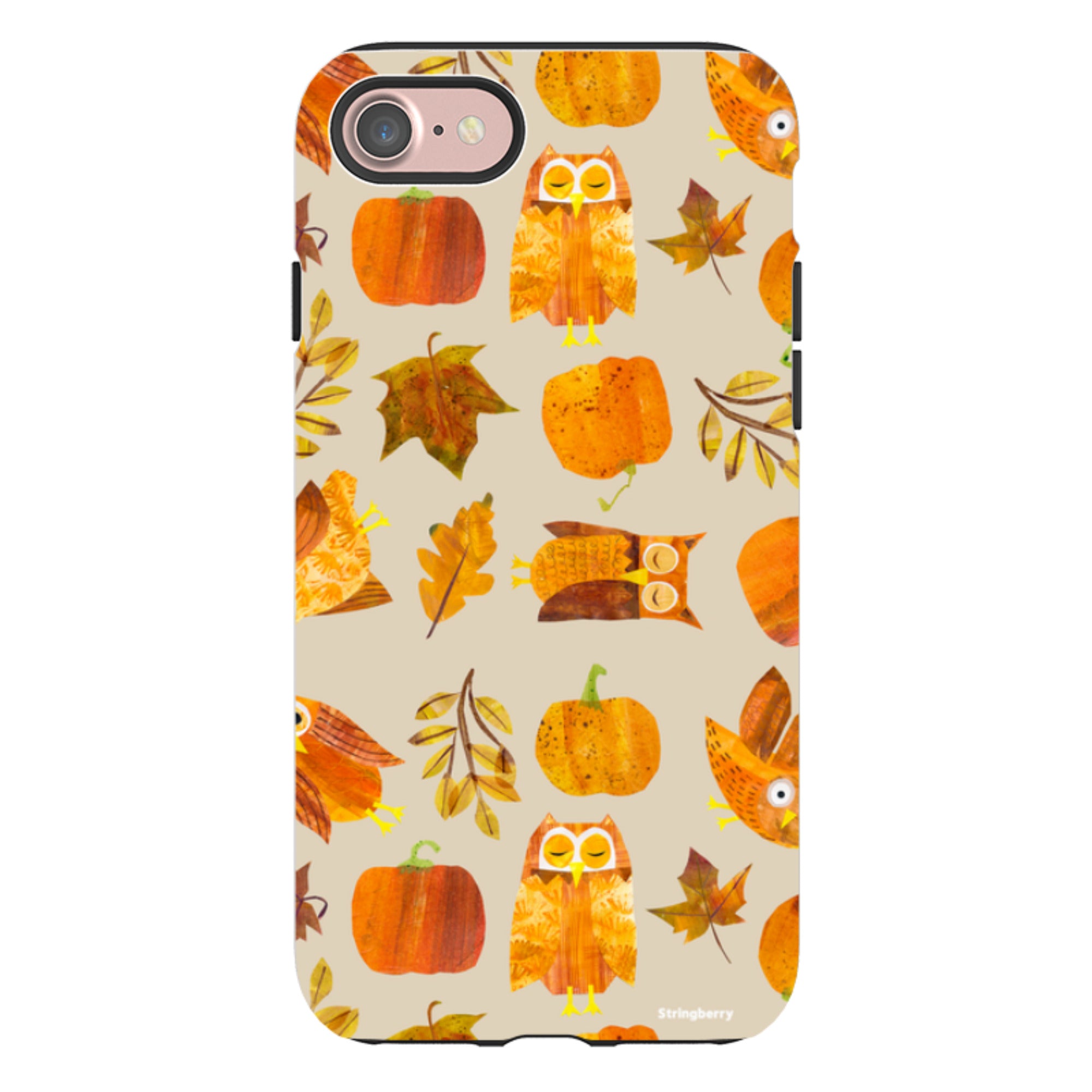 iPhone Tough Case - Pumpkins and Owls By Tracey English