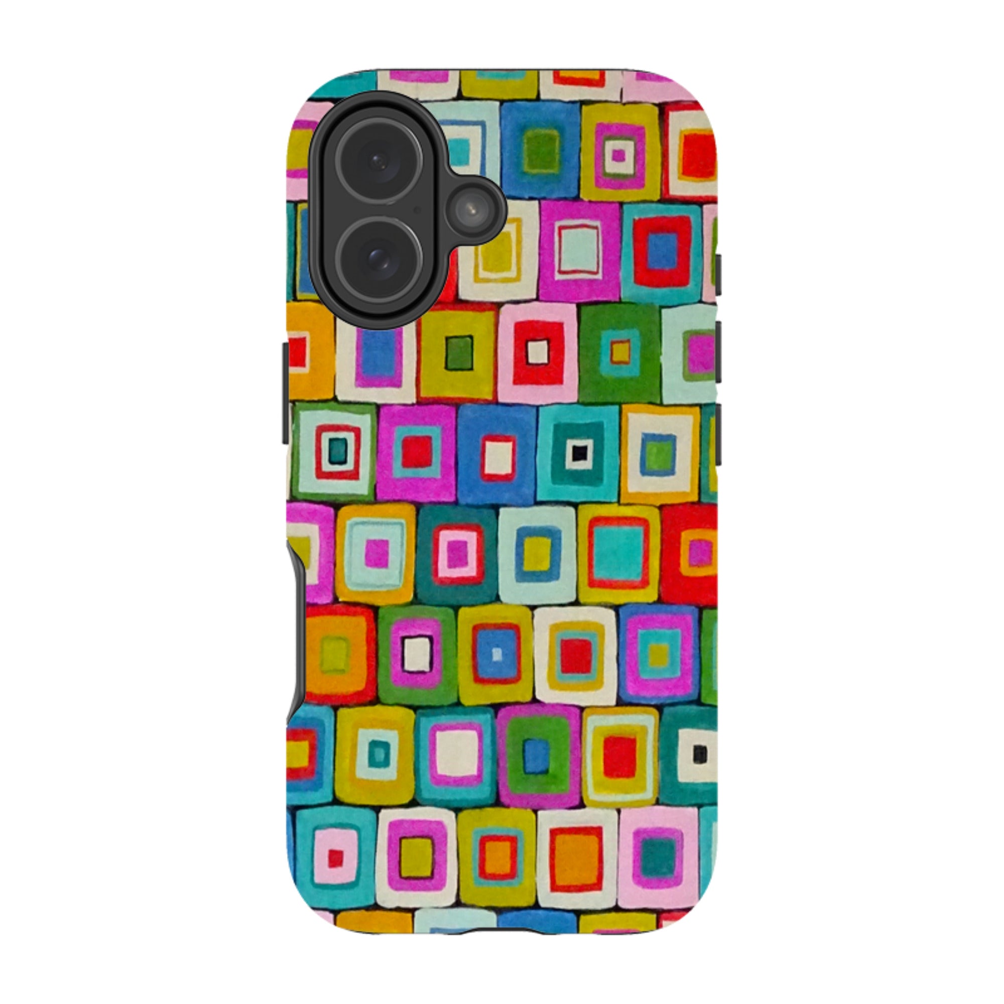 iPhone Tough Case - Atelier Blanket Squares Bright By Sarah Campbell