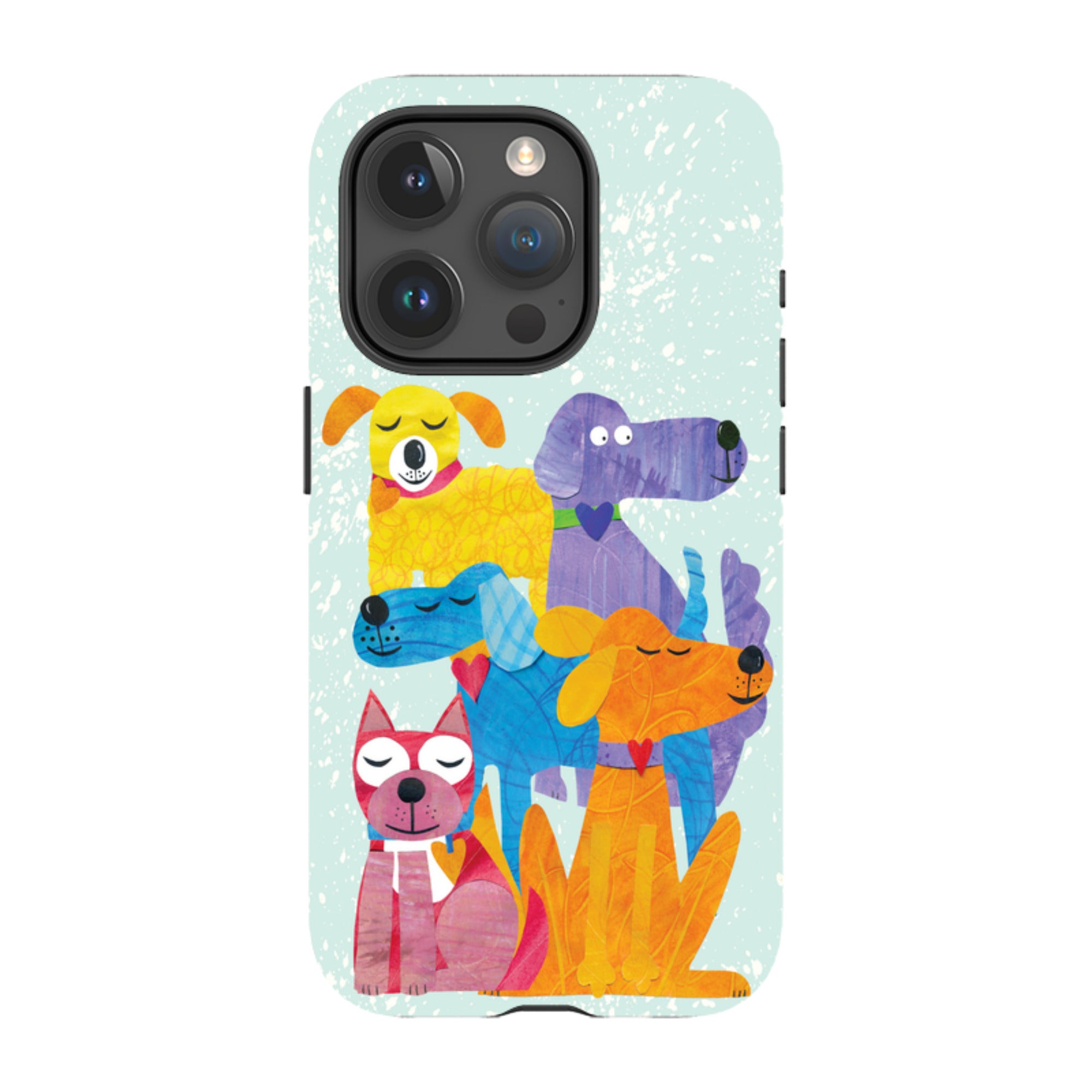 iPhone Tough Case - Patch Work Pups By Tracey English