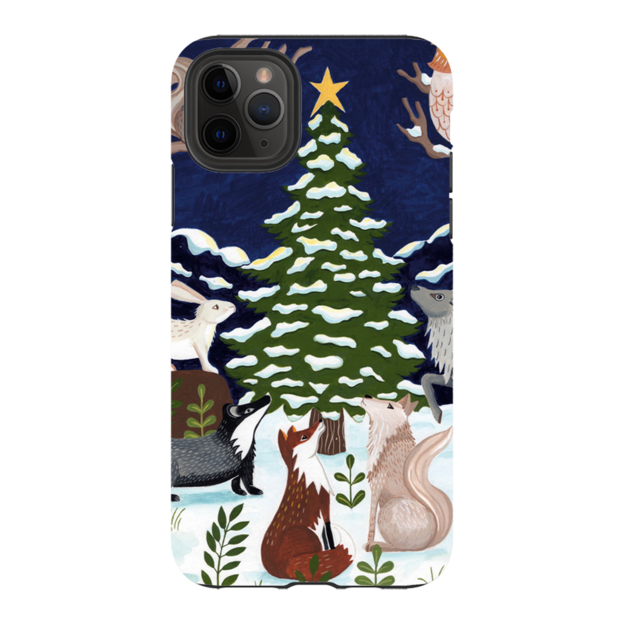 iPhone Tough Case - Christmas Tree By Bex Parkin