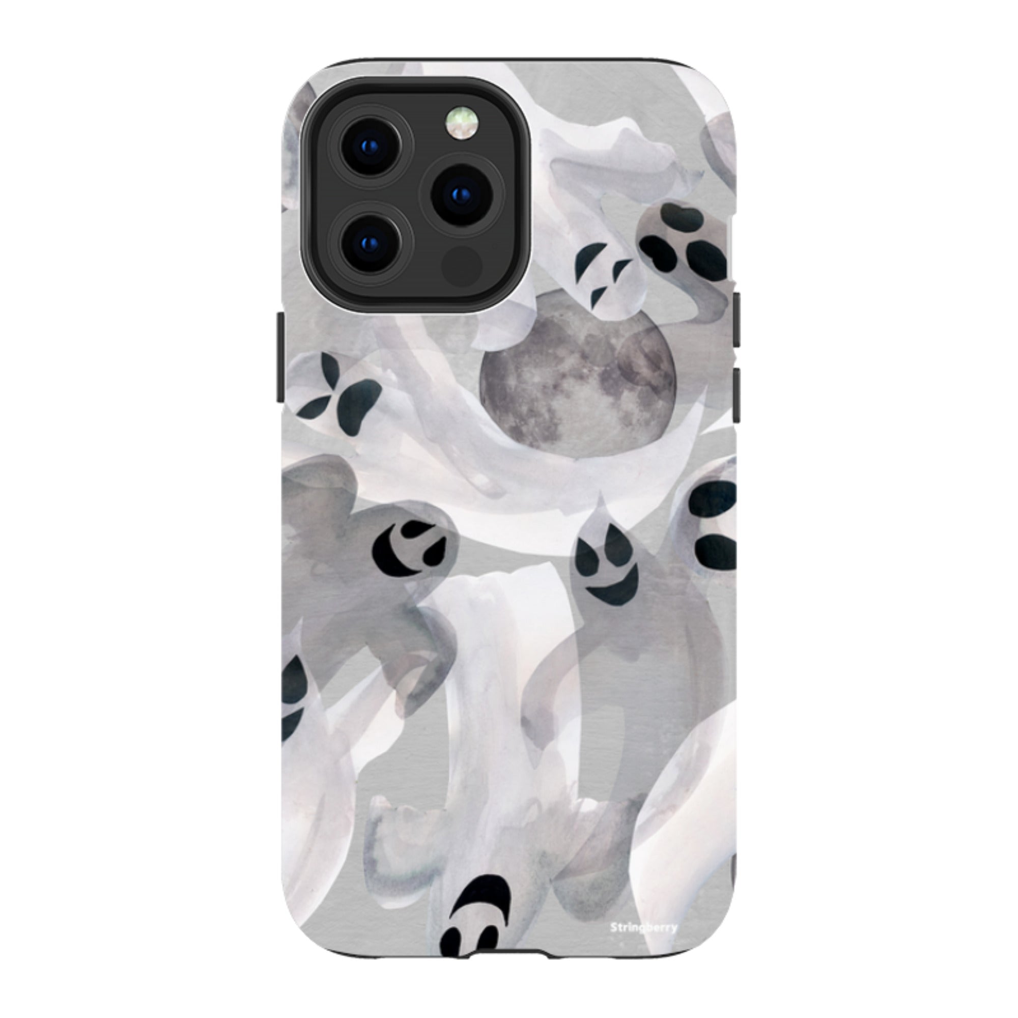 iPhone Tough Case - Ghosts and Moons By Tracey English
