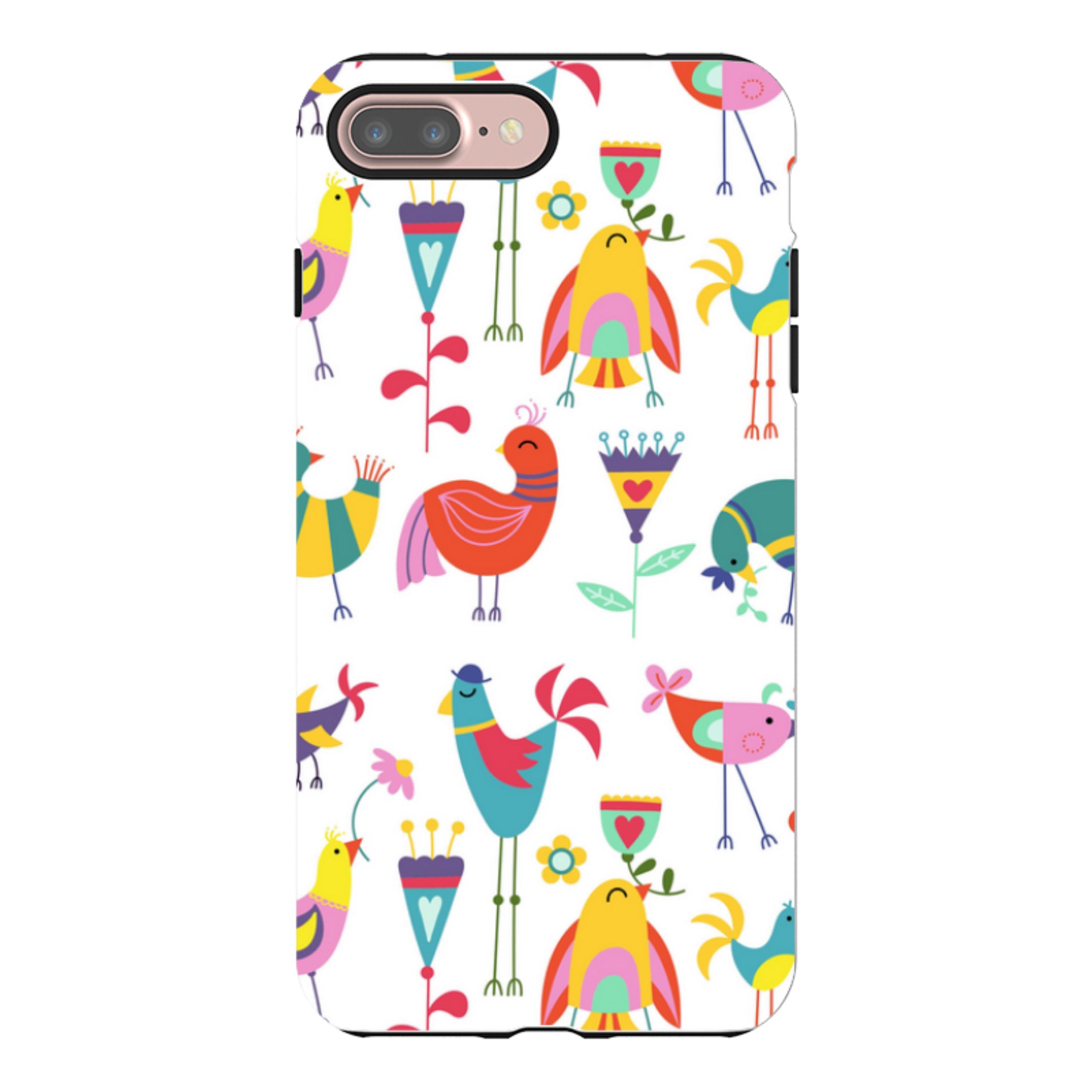 iPhone Tough Case - Folky Birds By Suzy Taylor