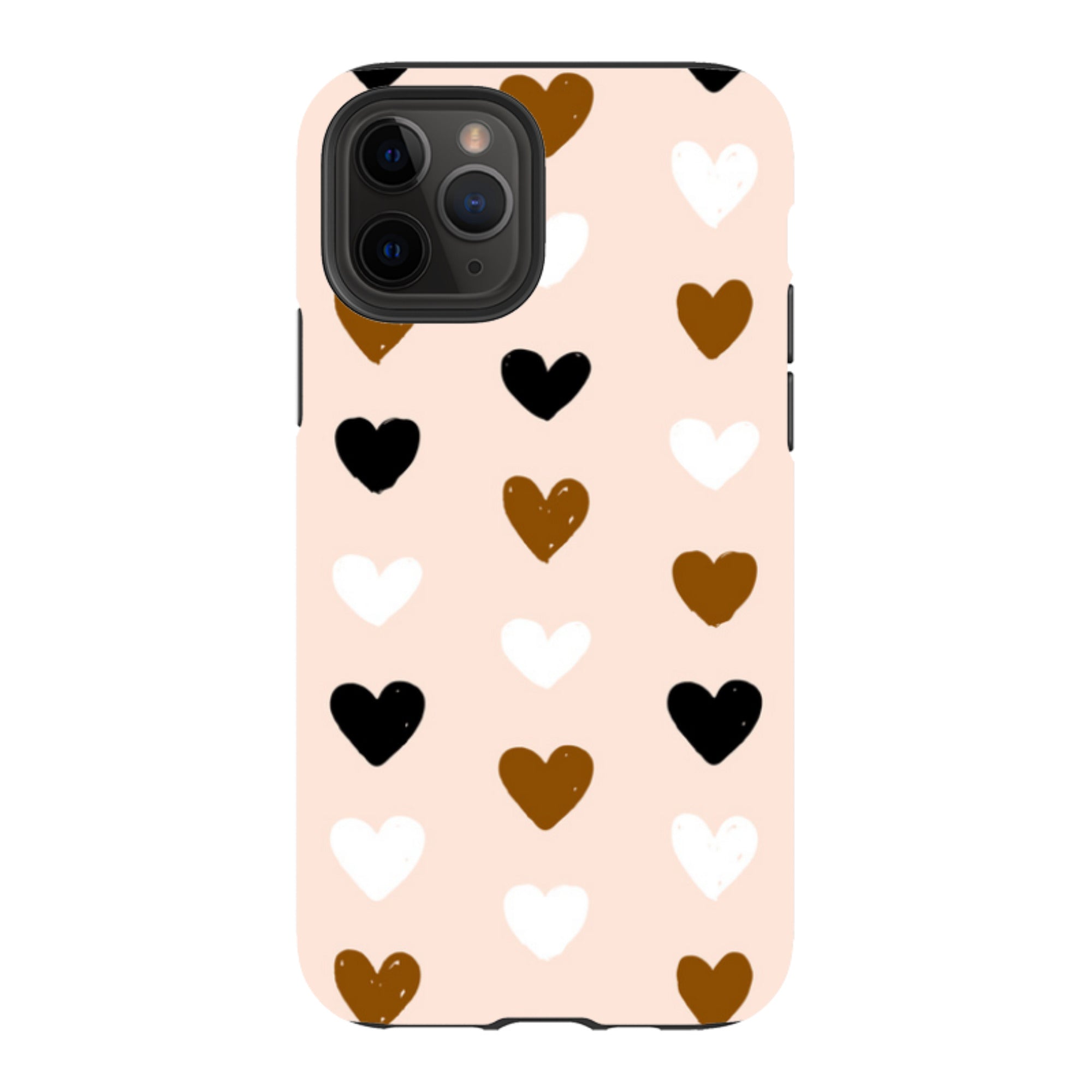 iPhone Tough Case - Hearts Pale