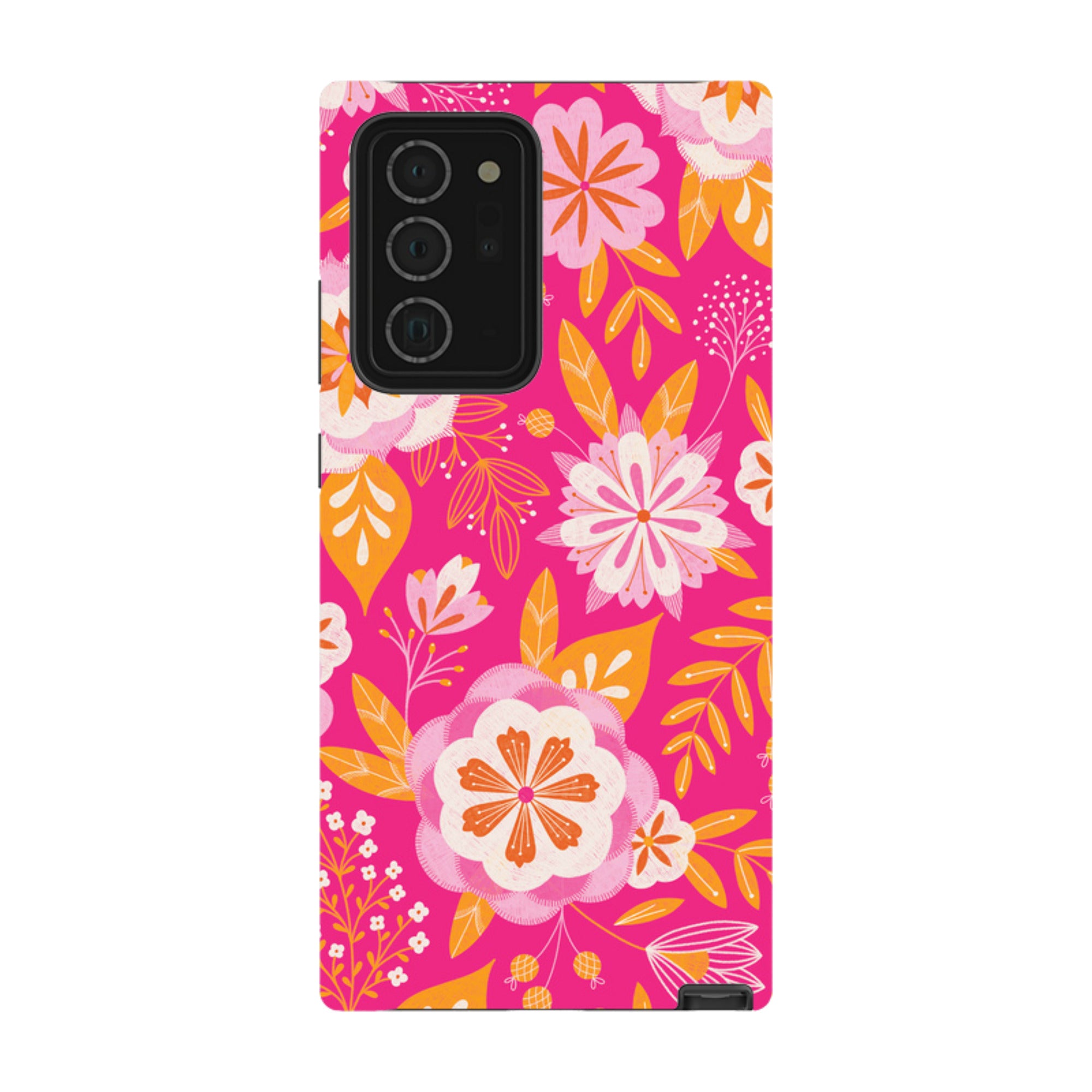 Samsung Tough Case - Big Bold Blooms Pink By Jenny Zemanek