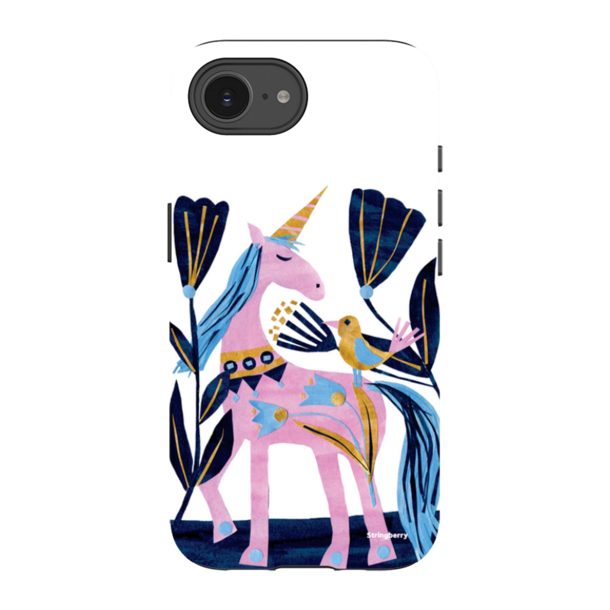 iPhone Tough Case - Lilac Unicorn By Tracey English