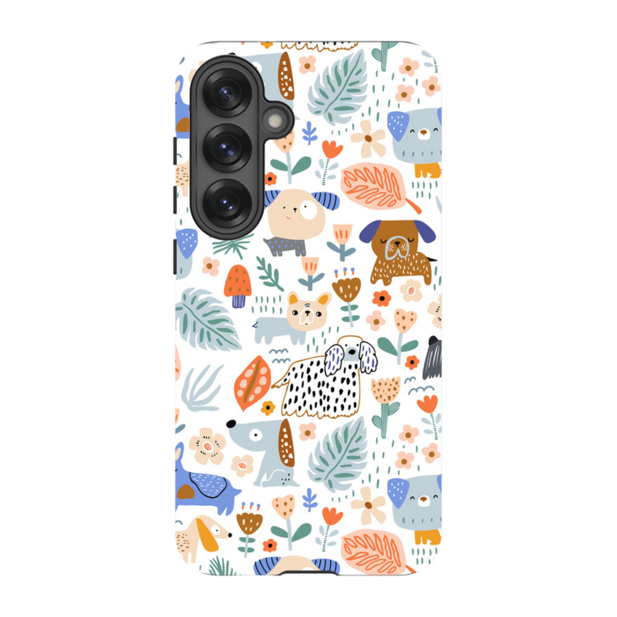 Samsung Tough Case - Dog Floral Pattern