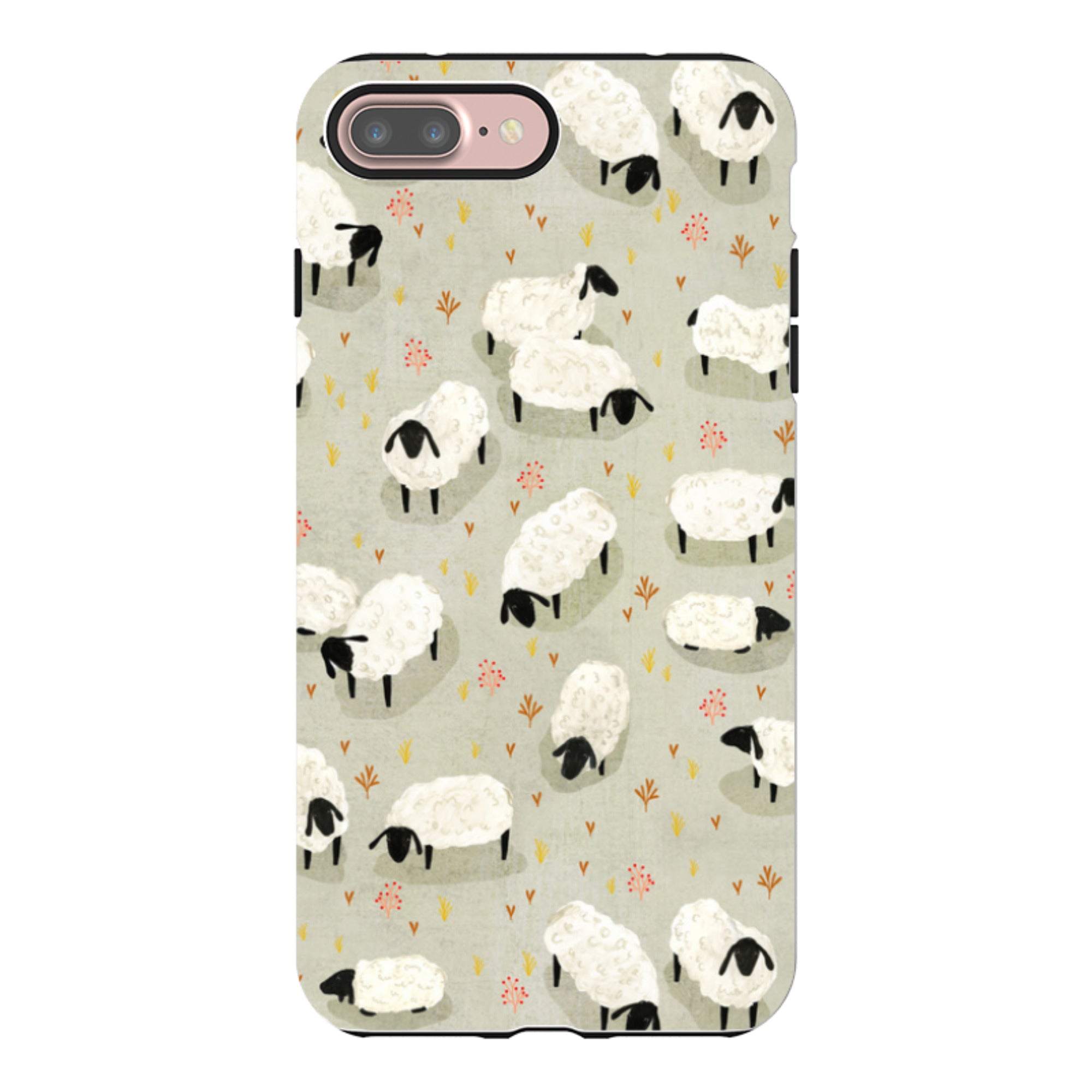 iPhone Tough Case - Sheep Grey By Katherine Quinn