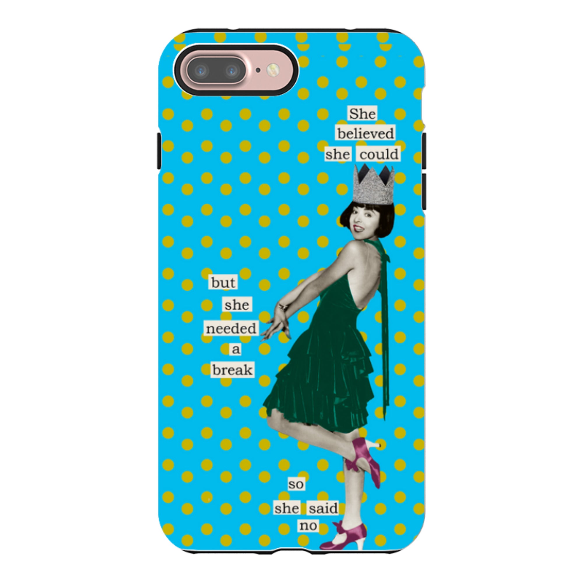 iPhone Tough Case - She Believed She Could By Clare Jordan