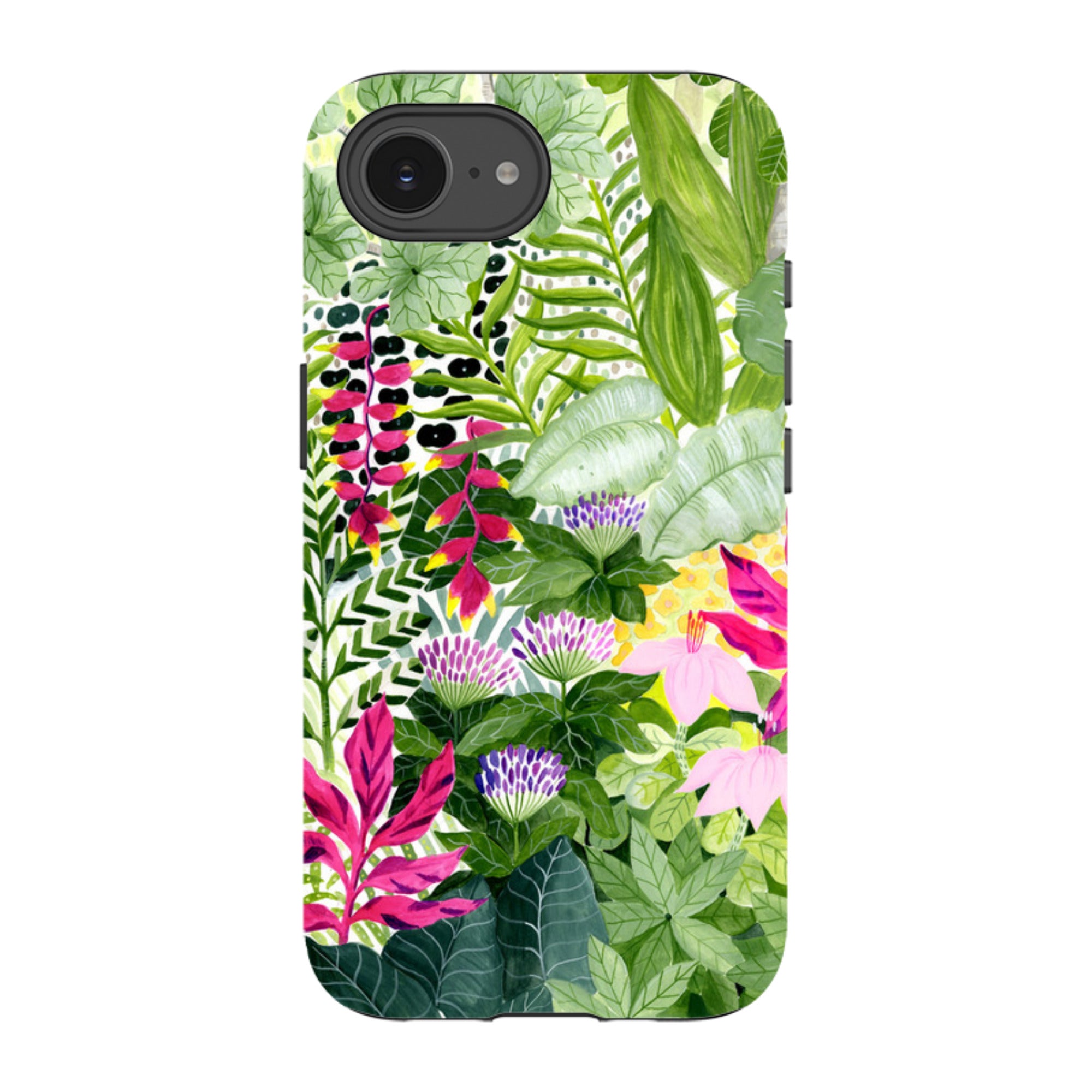 iPhone Tough Case - Pink Botanical By Bex Parkin