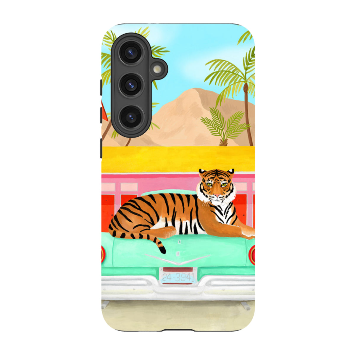 Samsung Tough Case - Palm Motel Tiger By Bex Parkin