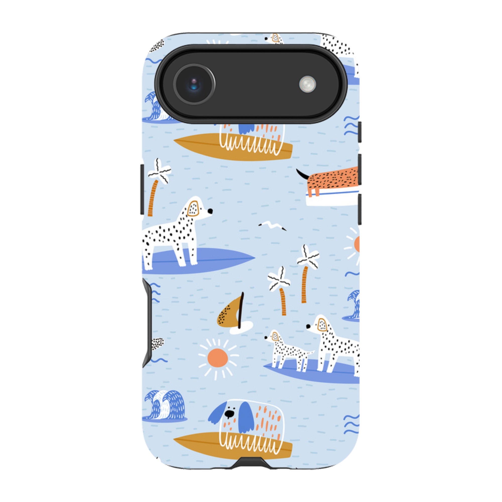 iPhone MagSafe Tough Case - Surfing Dogs