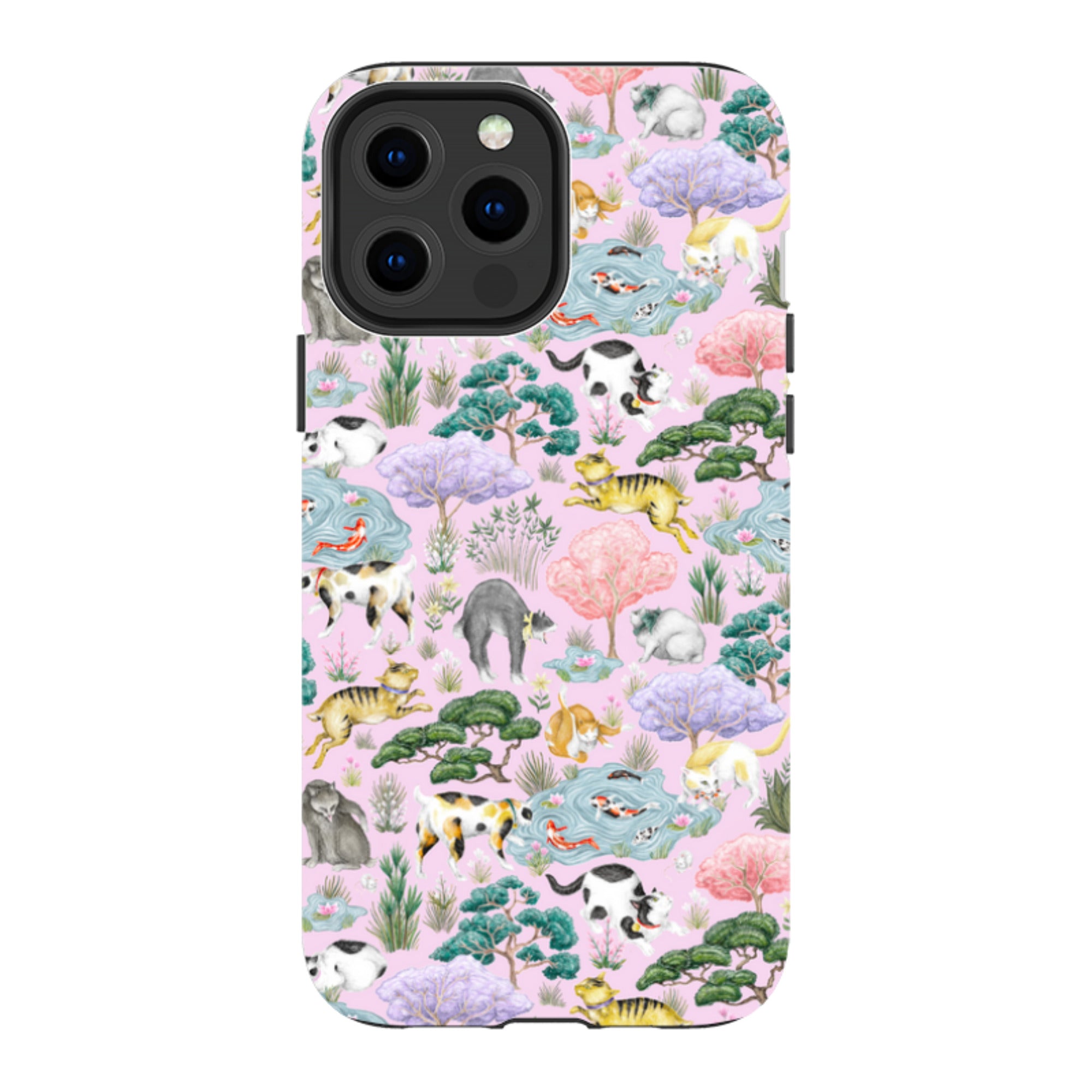 iPhone Tough Case - Cat Garden By Catherine Rowe