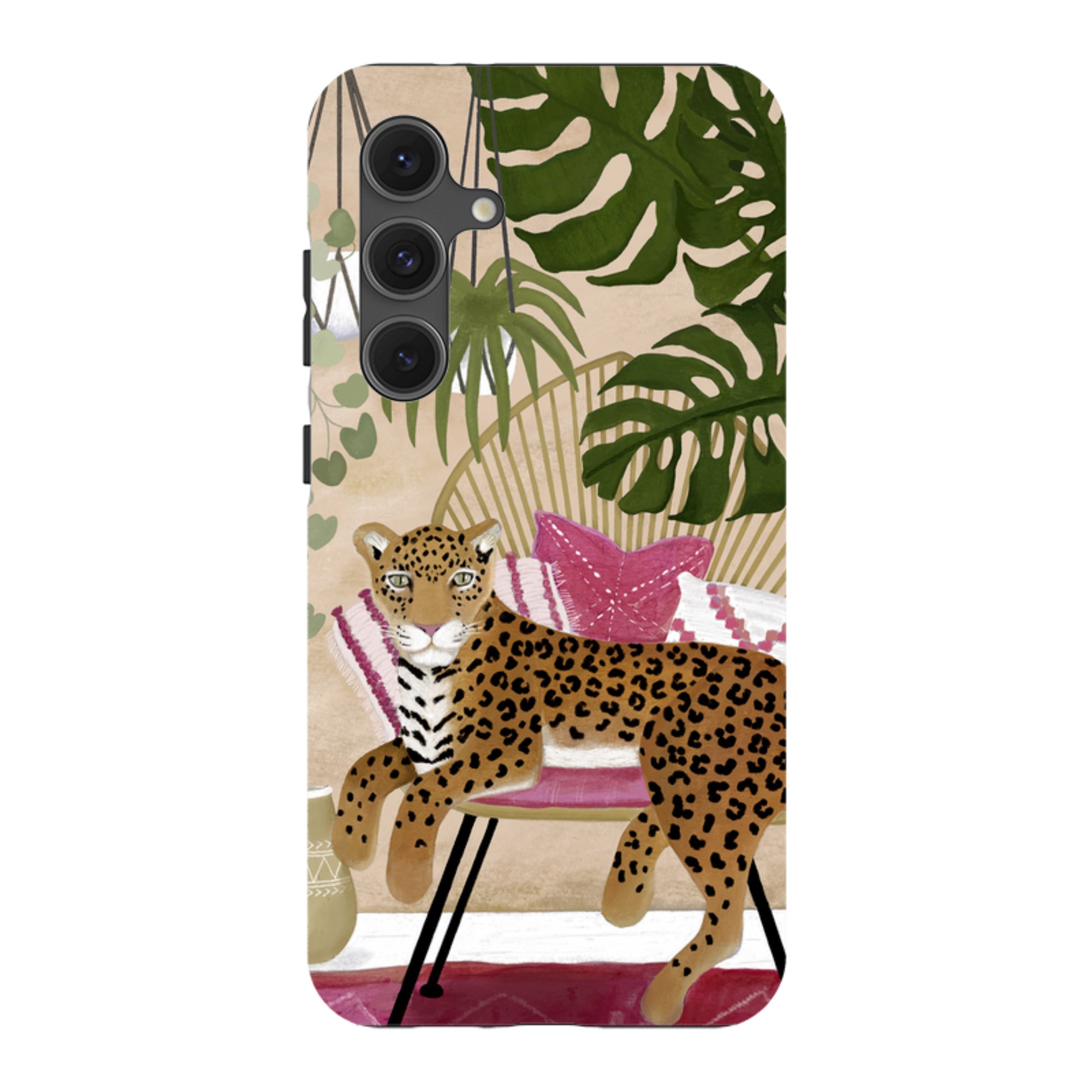 Samsung Tough Case - Boho Leopard Cream By Bex Parkin