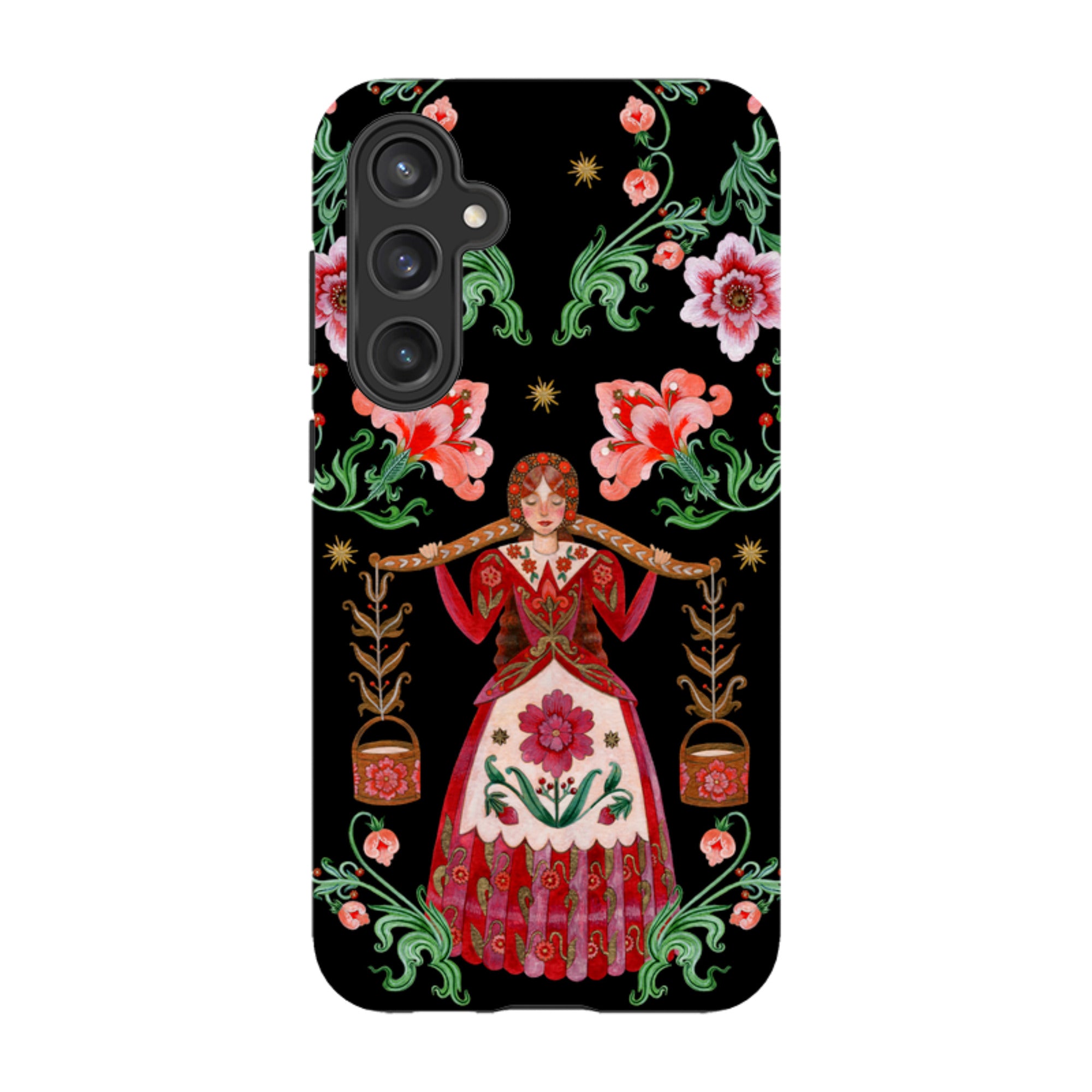 Samsung Tough  Case - Eight Maids A Milking By Maria Matos