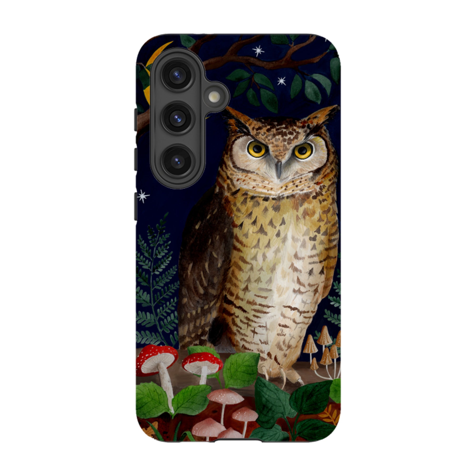 Samsung Tough Case - Mushroom Owl By Bex Parkin