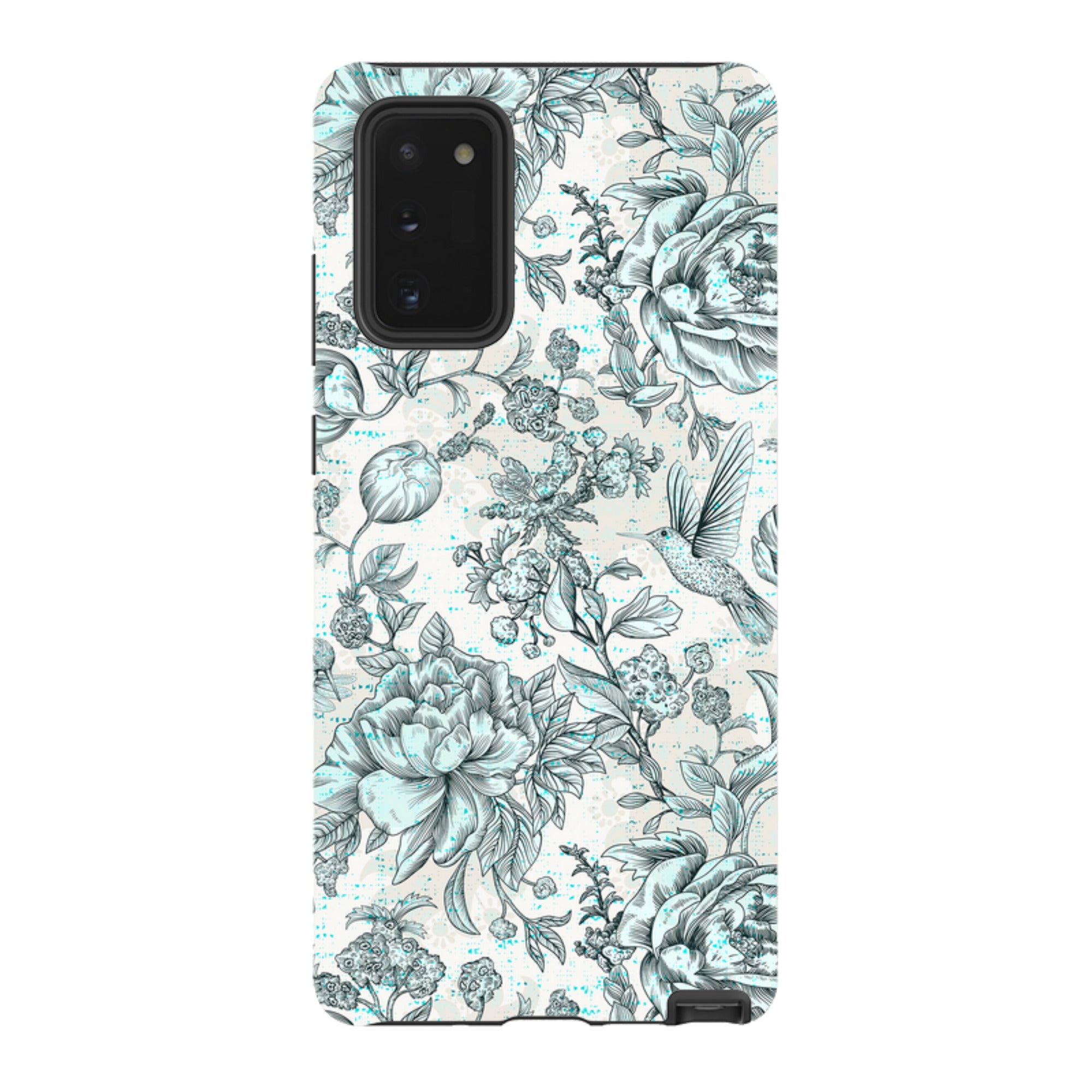 Samsung Tough Case - Blue peonies