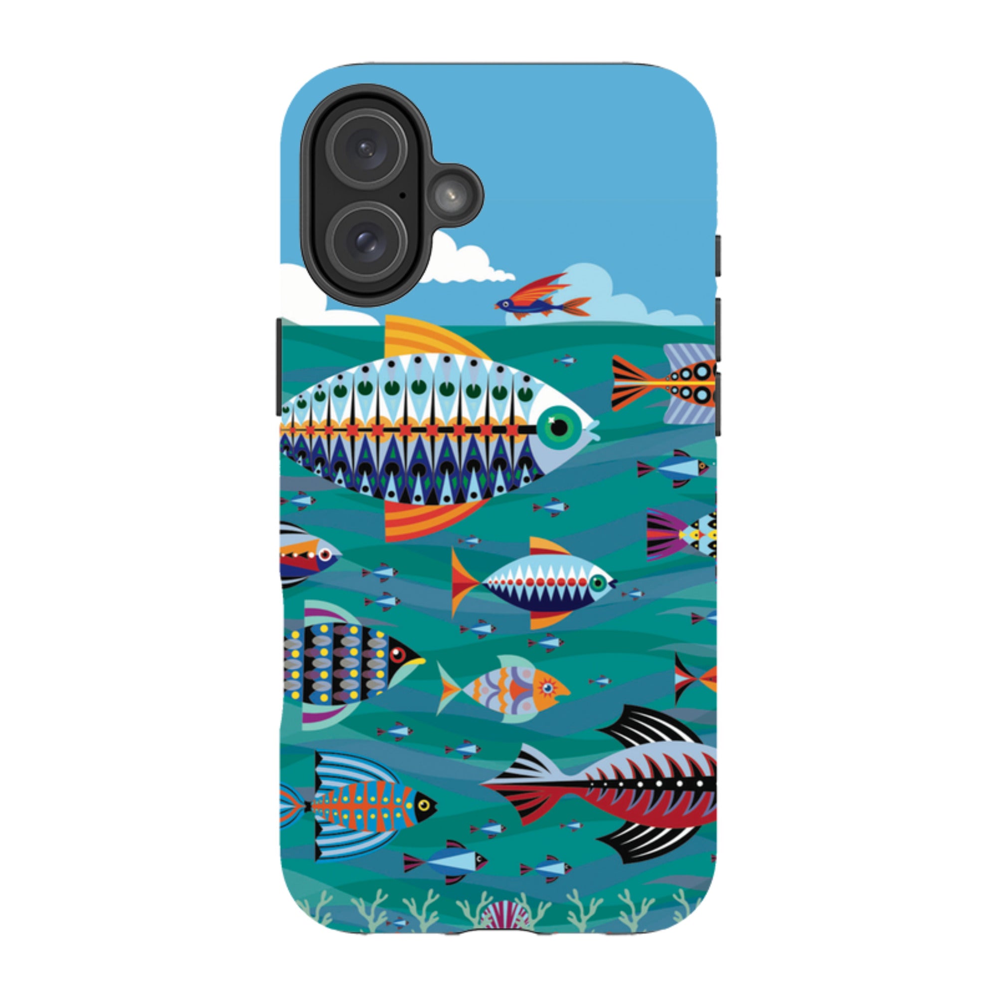 iPhone Tough Case - Fish By Patternistas