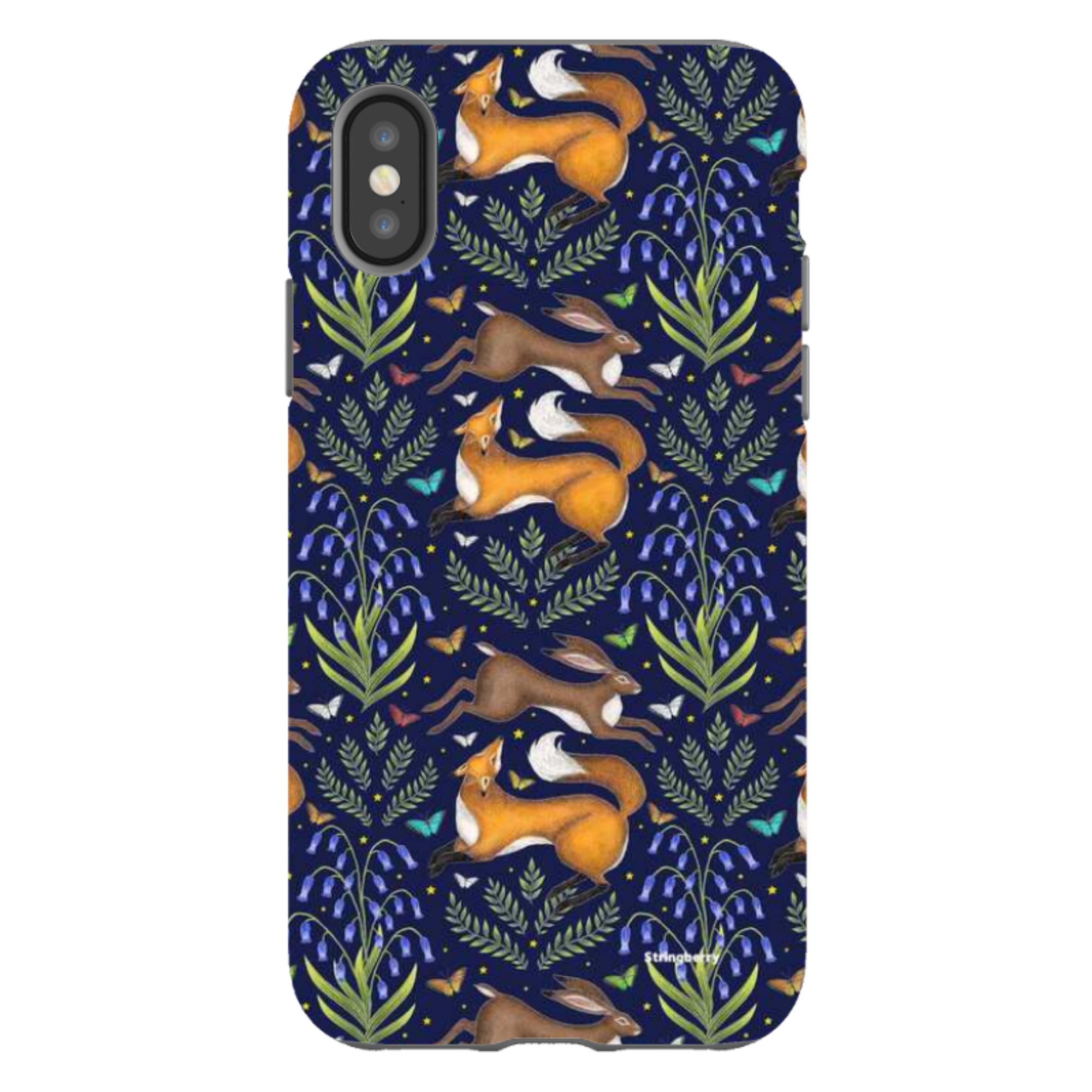 iPhone Tough Case - Fox And Hare By Catherine Rowe