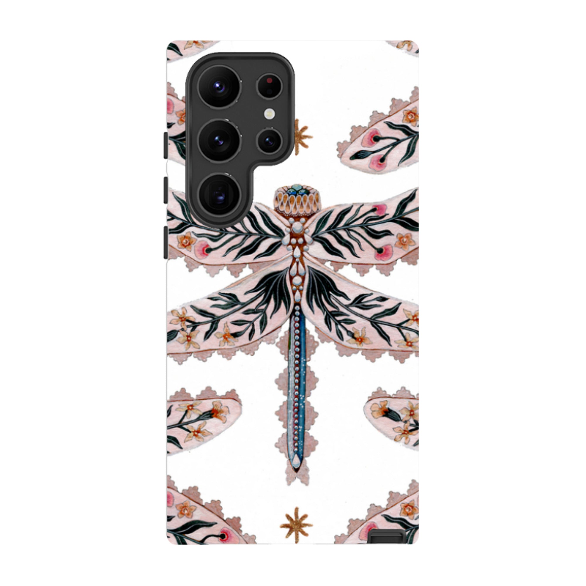 Samsung Tough Case - Dragonfly Pattern By Maria Matos