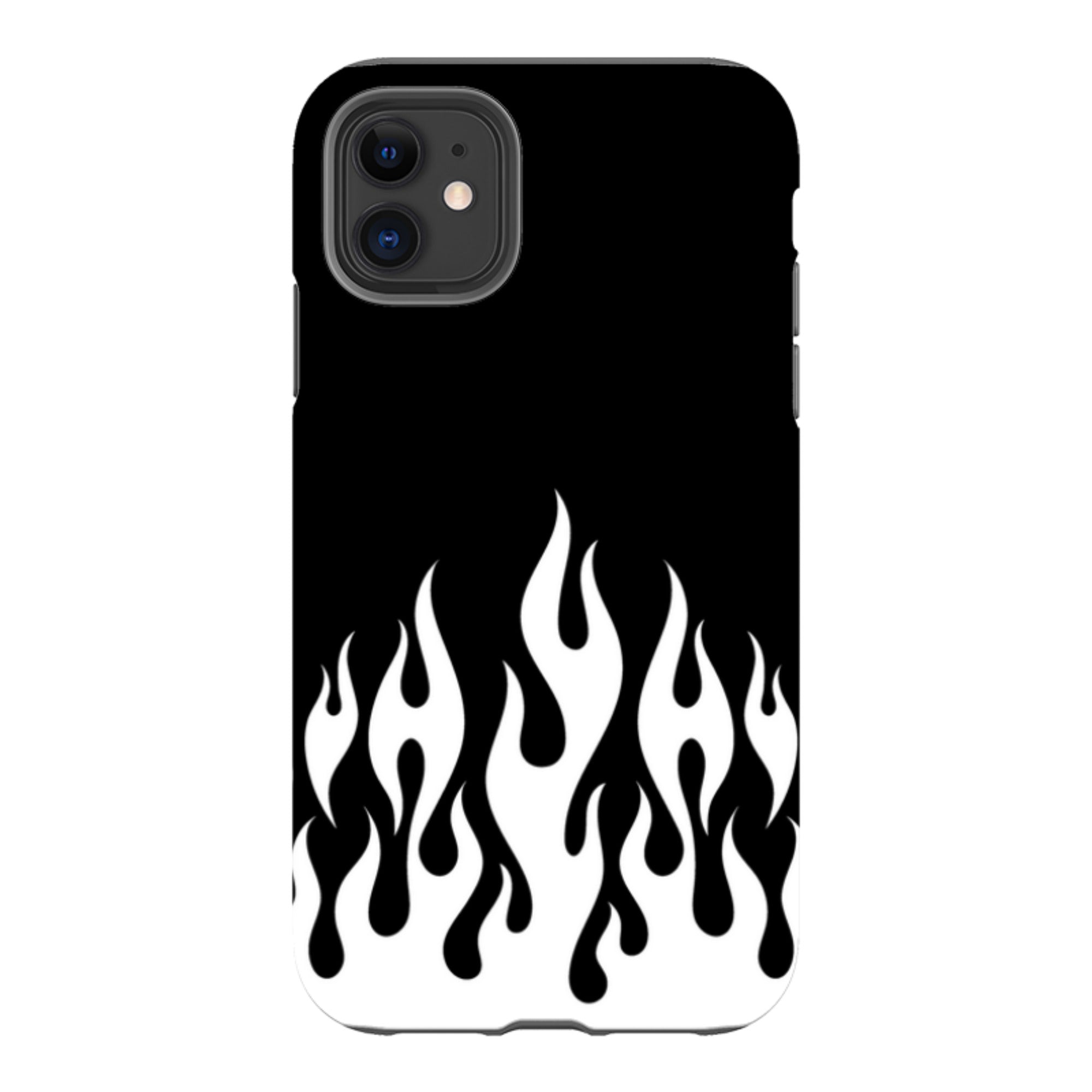 iPhone Tough Case - White Flames