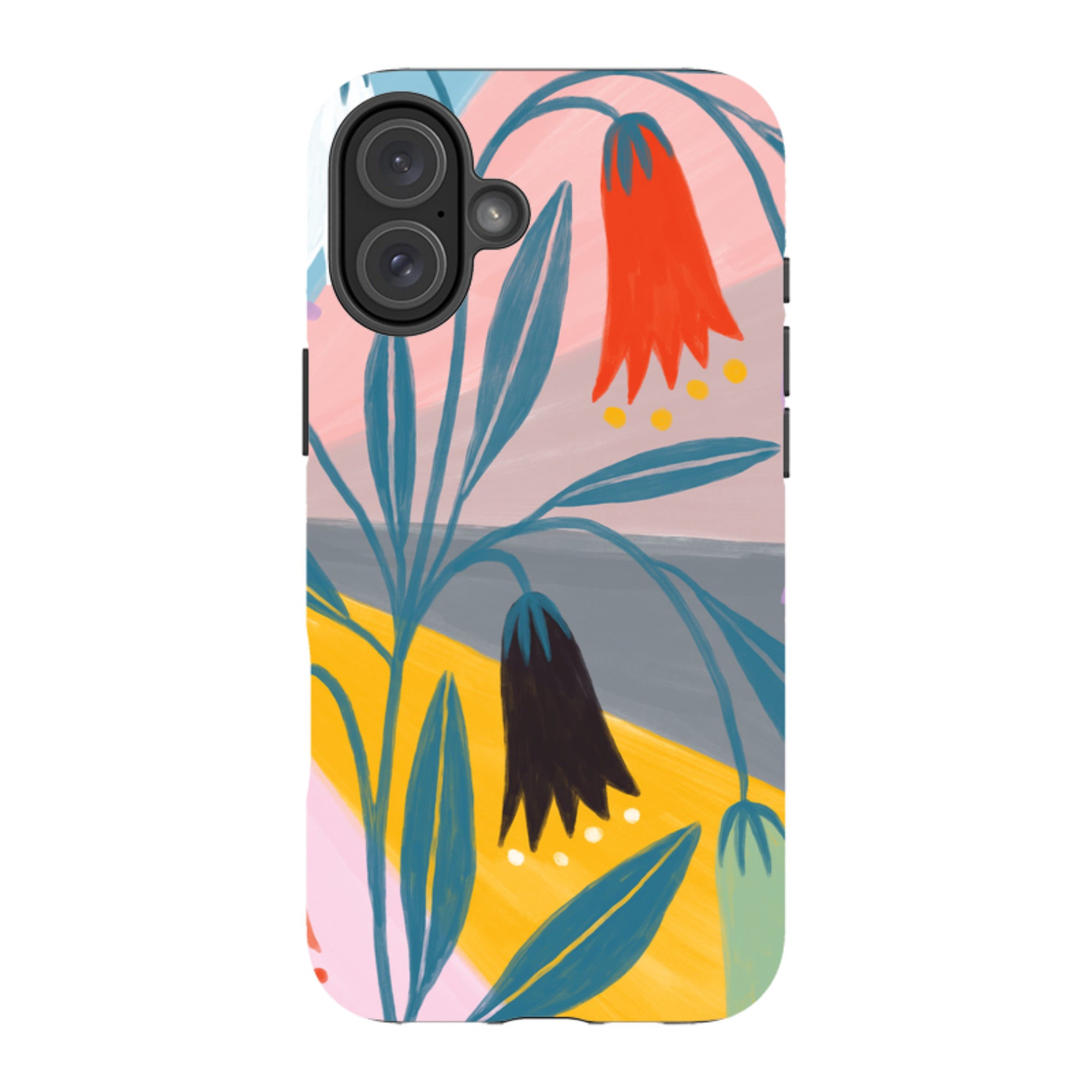 iPhone Tough Case - Bell Flowers By Lee Foster Wilson