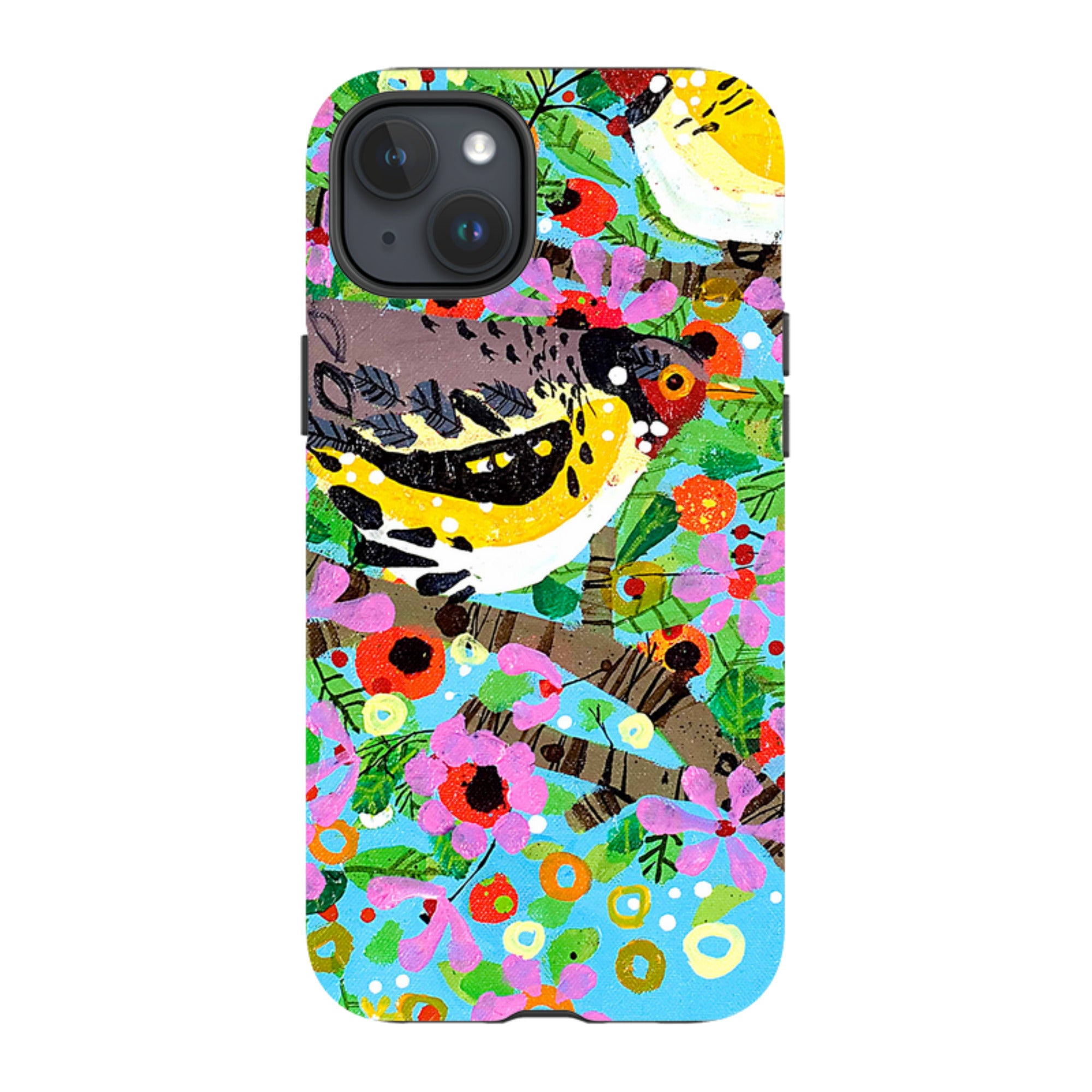 iPhone Tough Case - Finches By Claire West