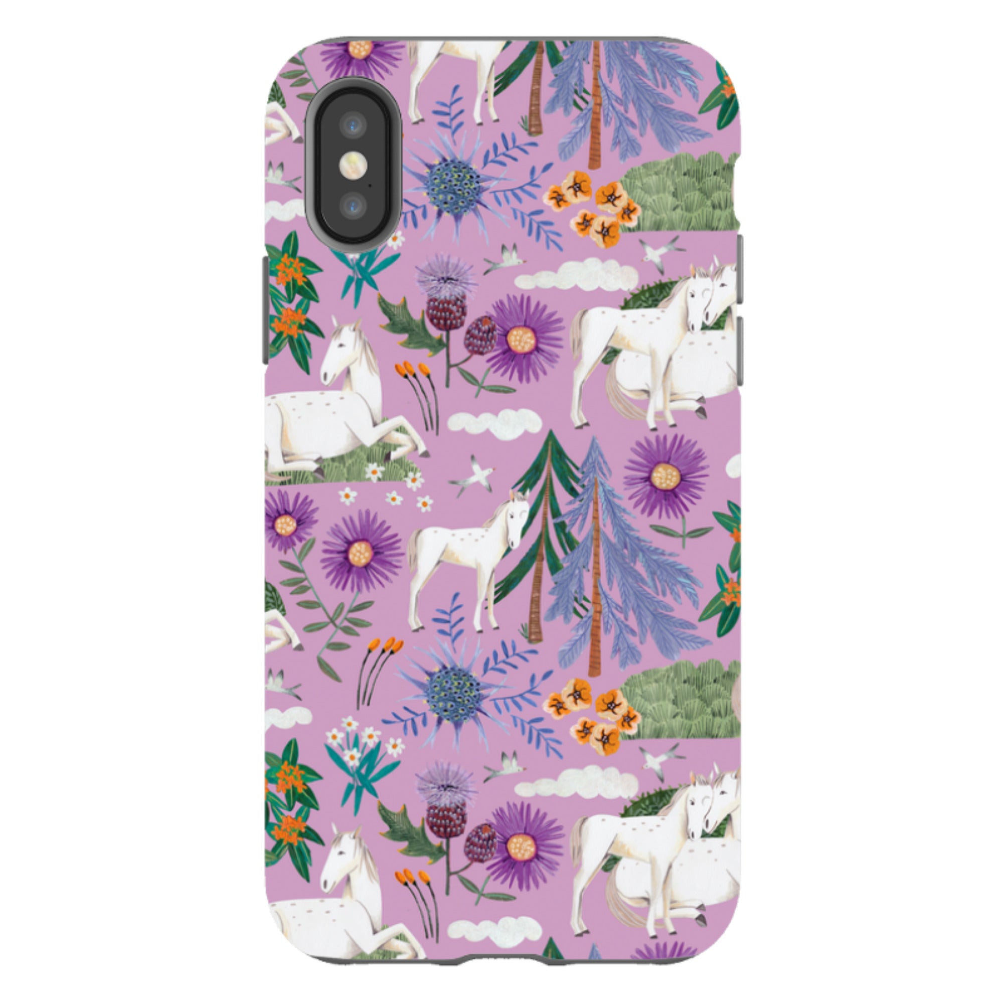 iPhone Tough Case - Horse Pattern II By Caroline Bonne Muller