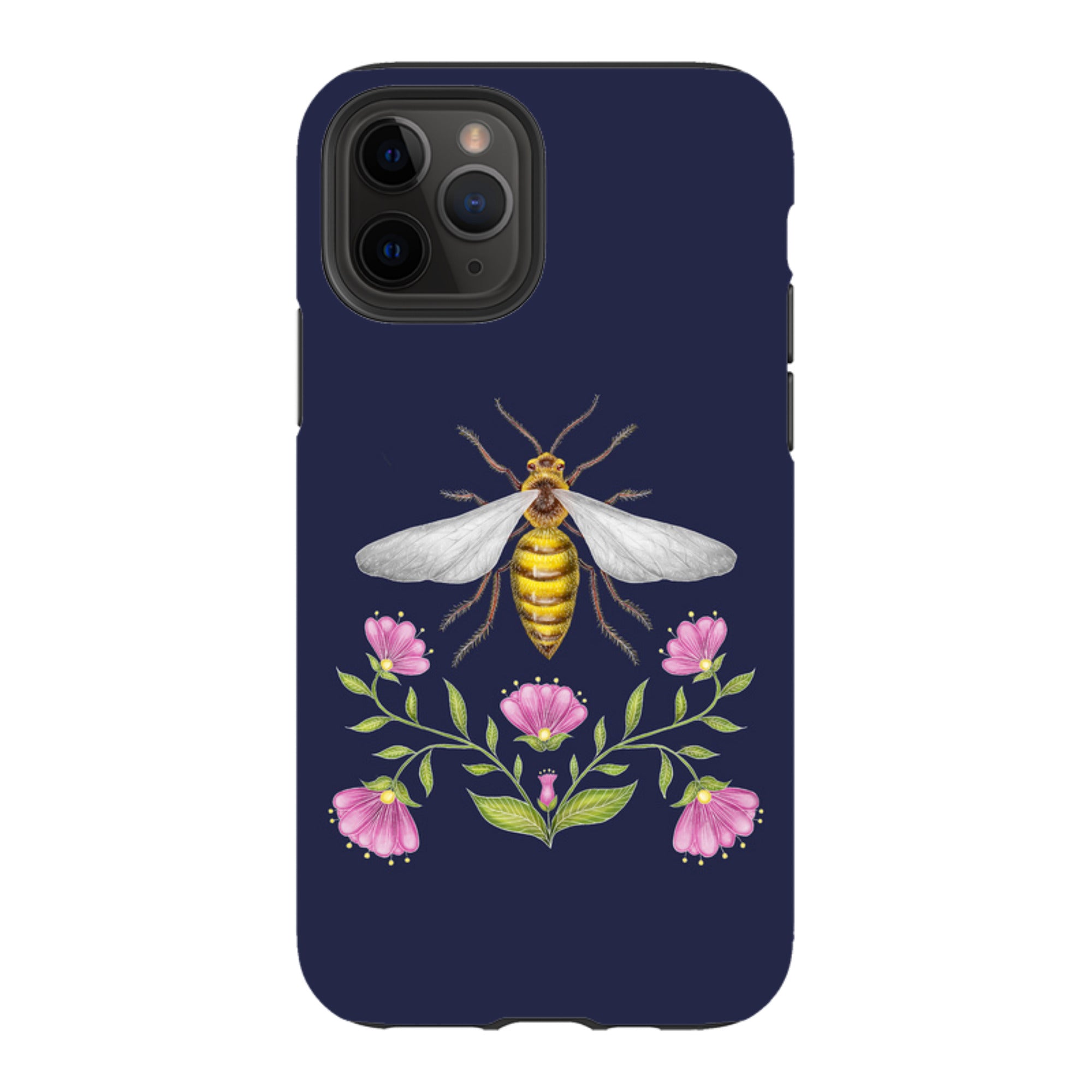 iPhone Tough Case - Wings Of Freedom Navy By Catherine Rowe