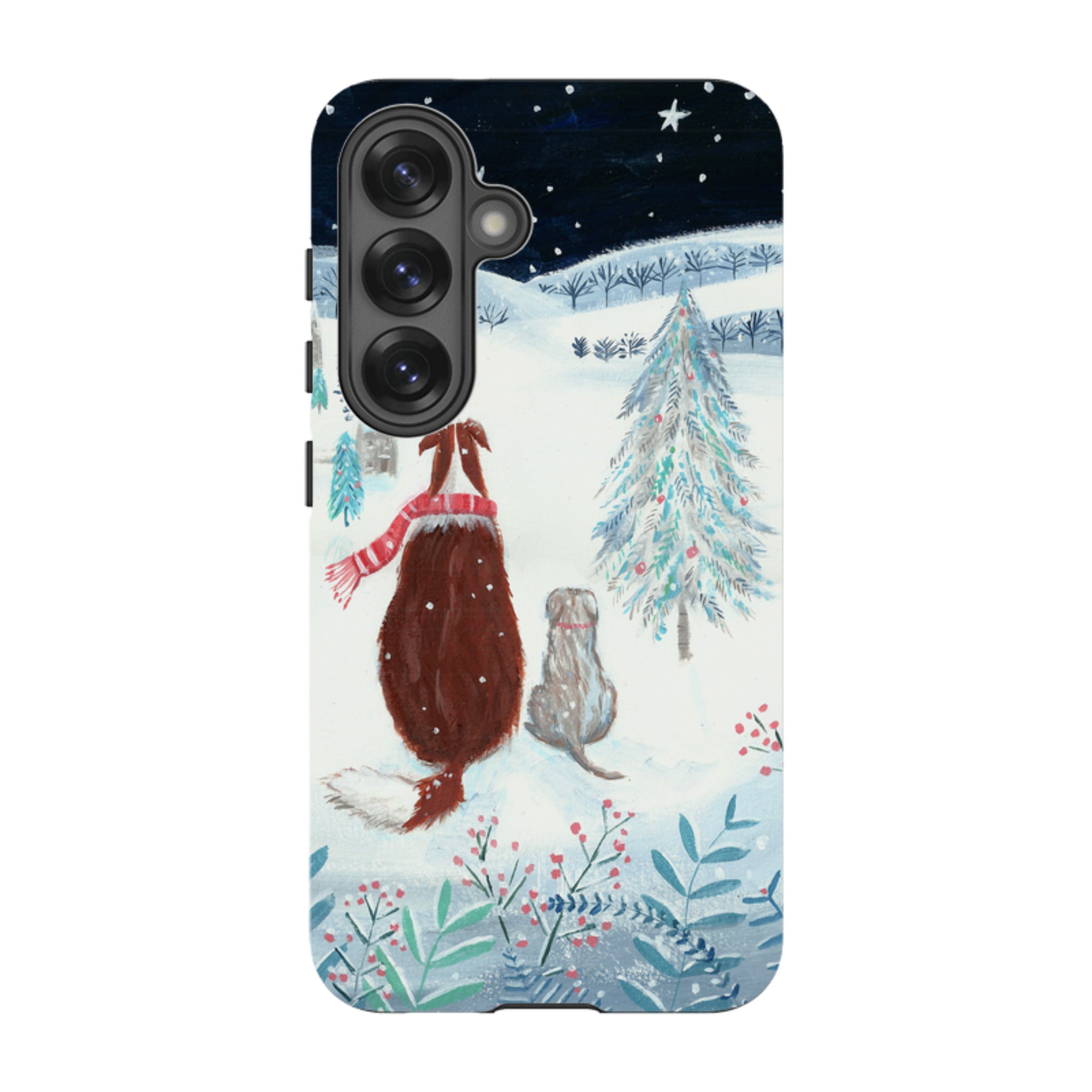 Samsung Tough Case - Snow Dogs By Mary Stubberfield