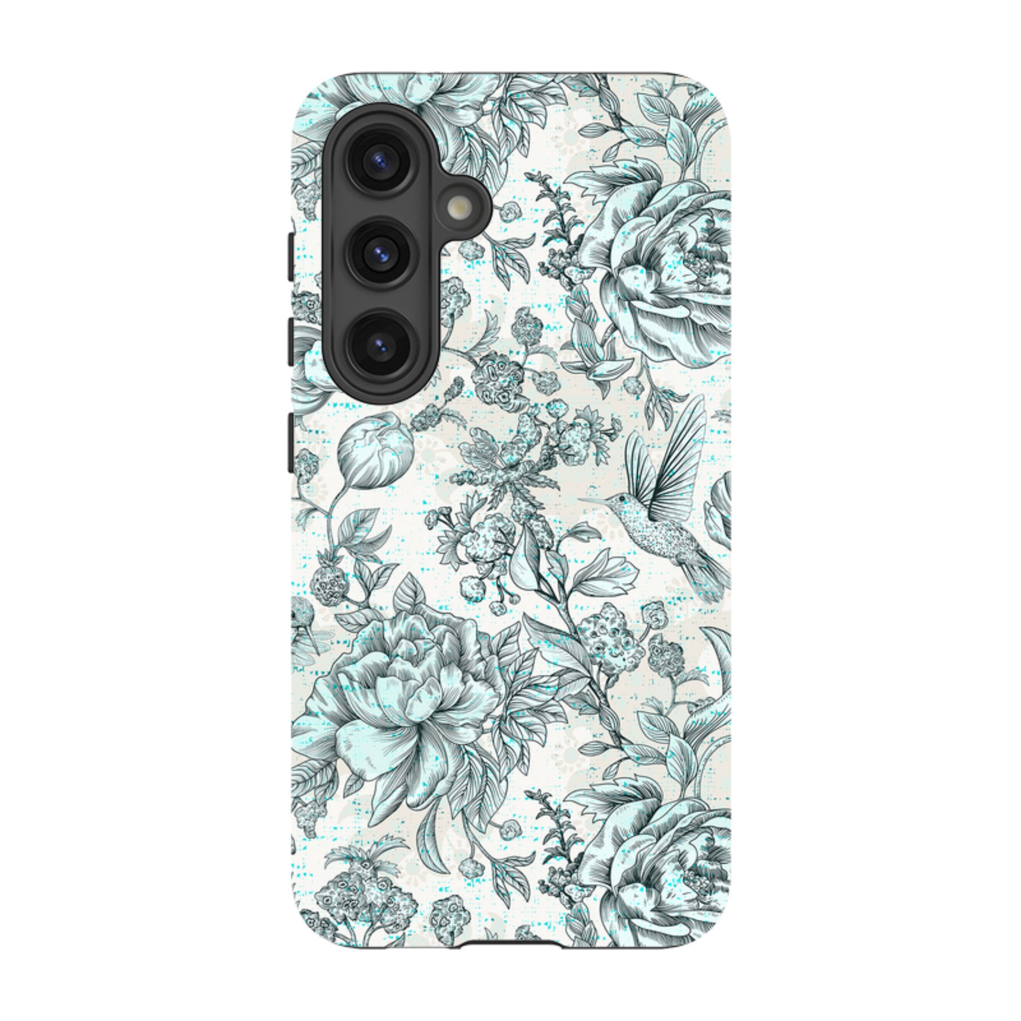 Samsung Tough Case - Blue peonies