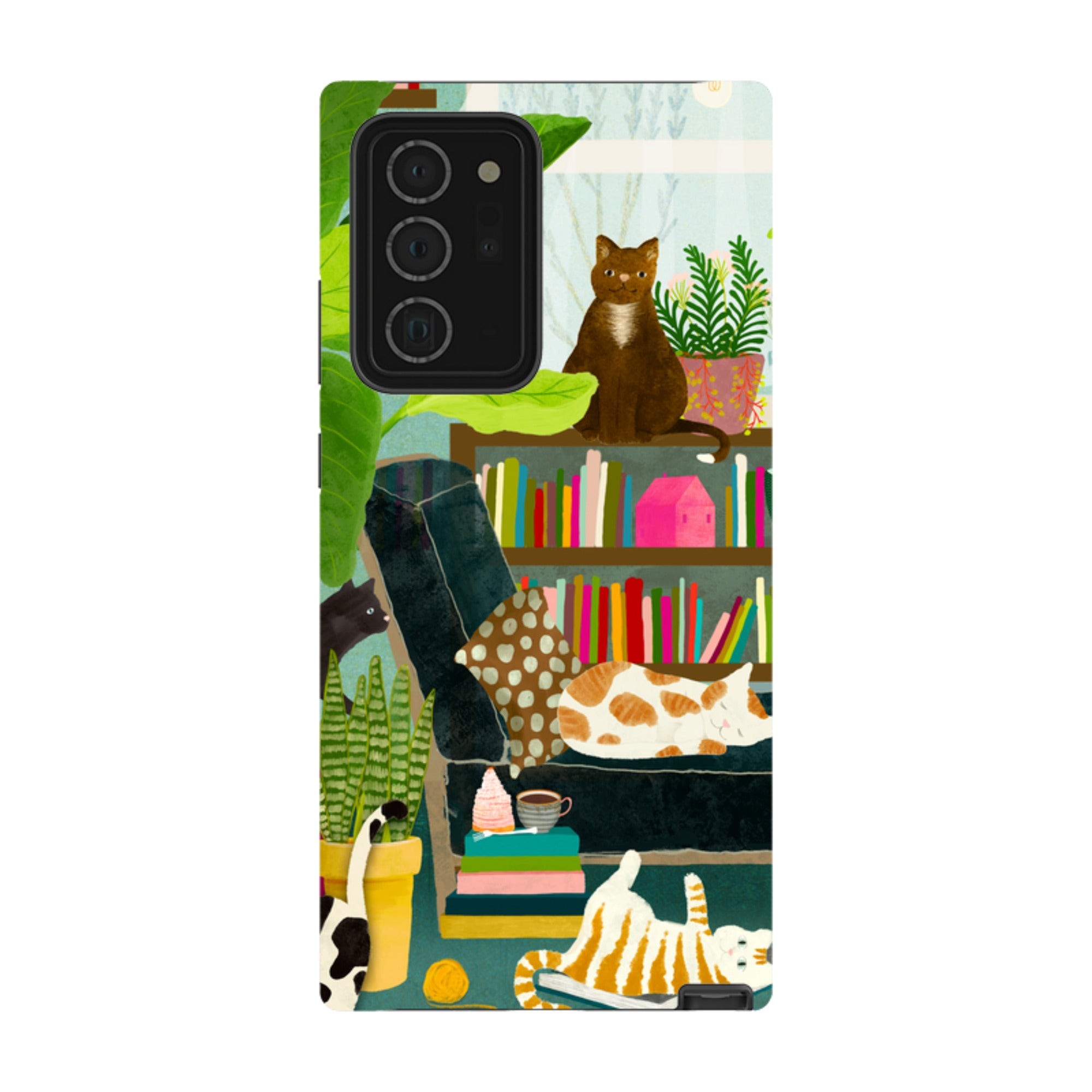 Samsung Tough Case - Cat Library By Katherine Quinn